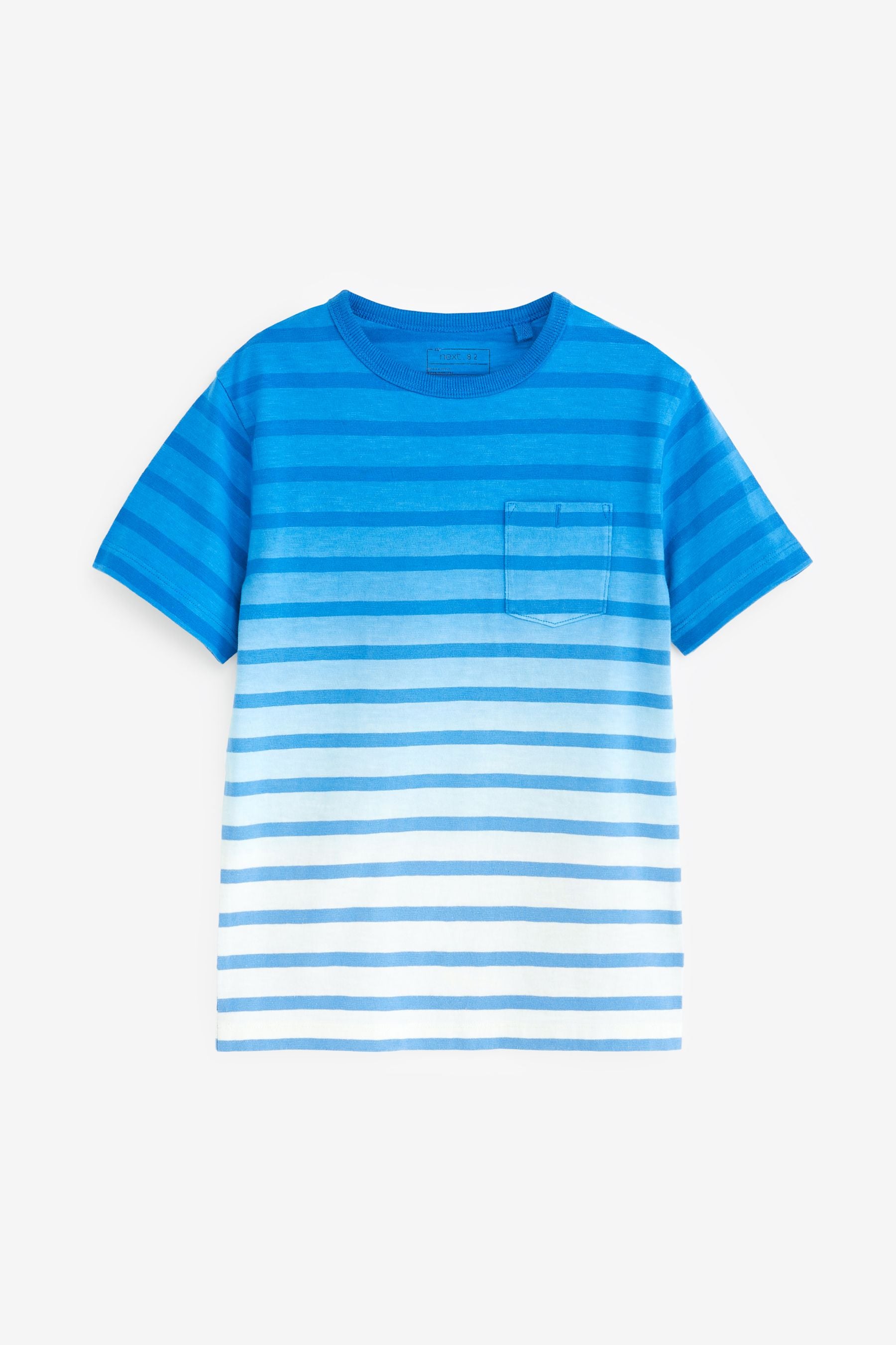 Blue Ombre Stripe Short Sleeve T-Shirt (3-16yrs)