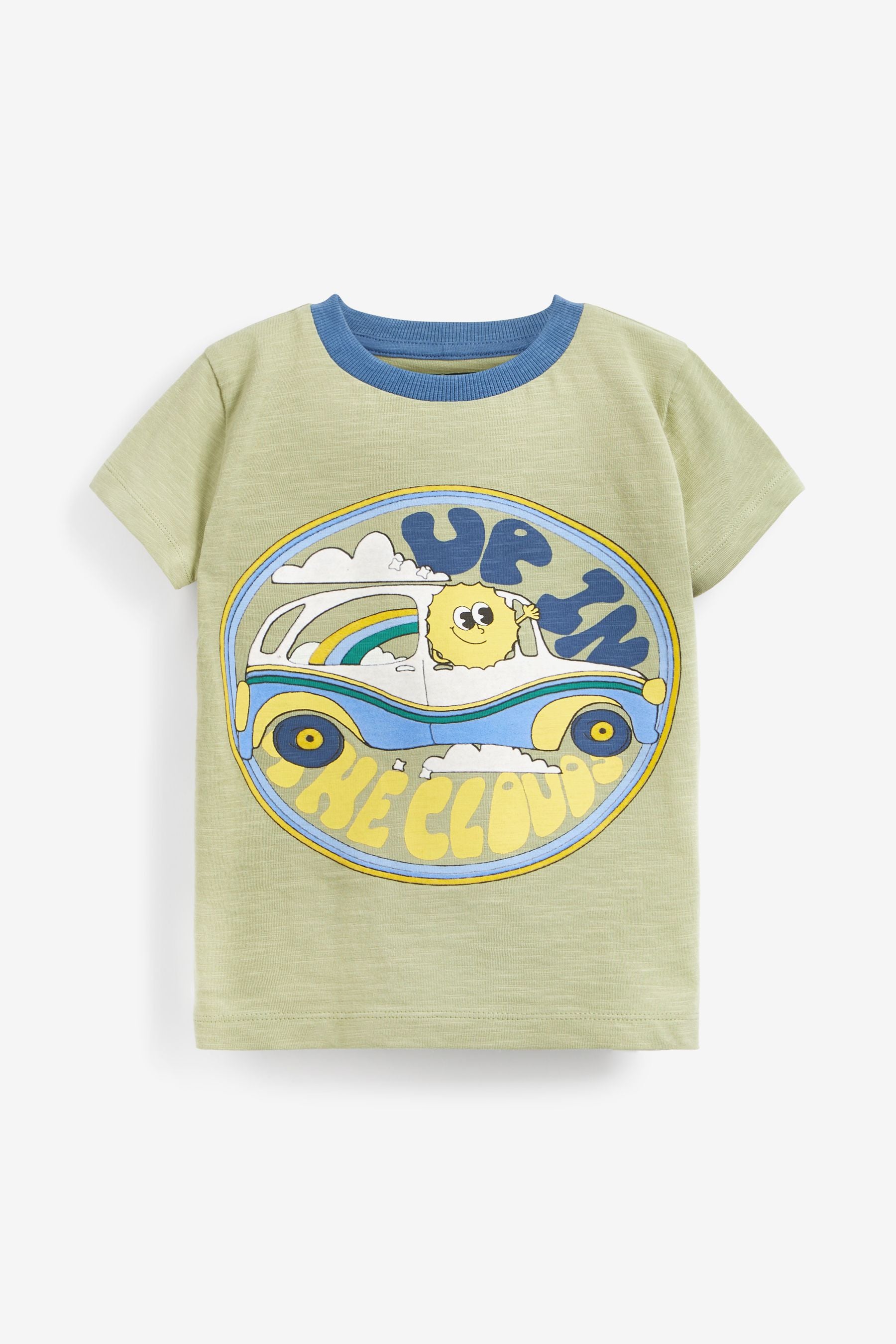 Green Car Short Sleeve Character T-Shirt (3mths-7yrs)