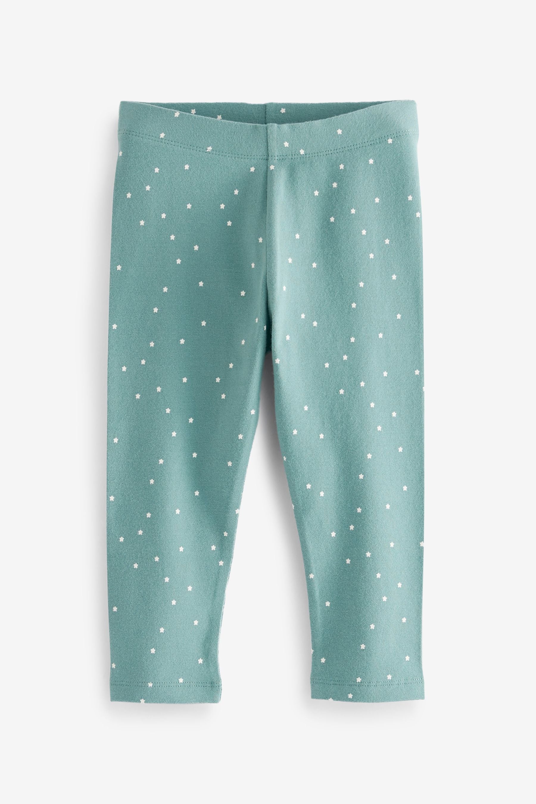 Teal Blue Star Leggings (3mths-7yrs)