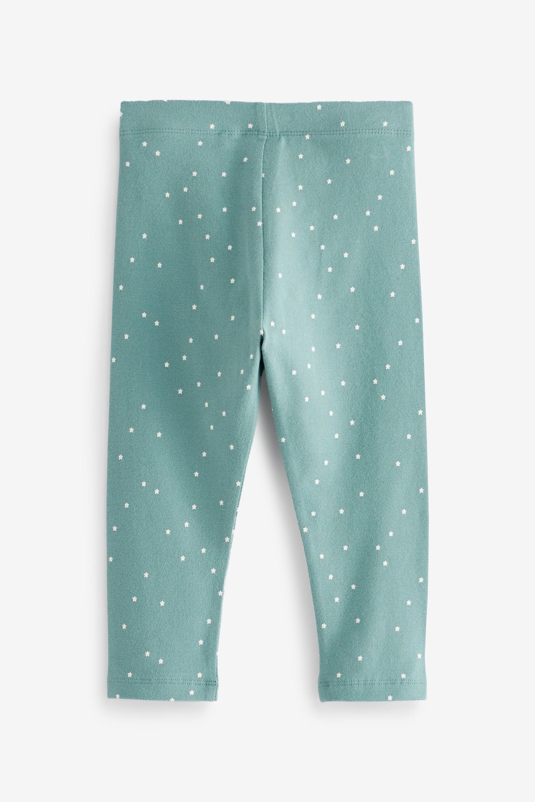 Teal Blue Star Leggings (3mths-7yrs)