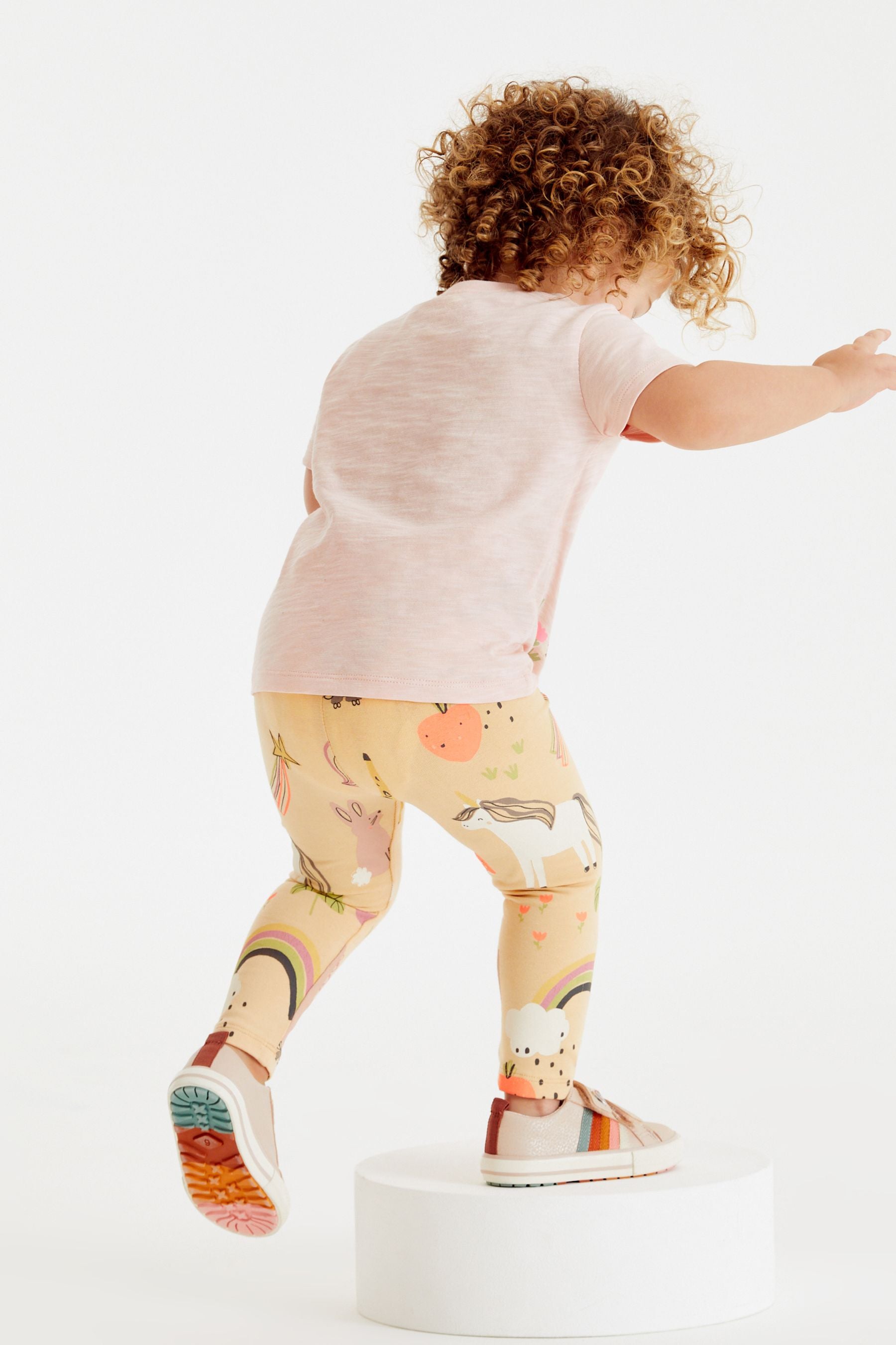 Pale Pink Unicorn T-Shirt & Leggings Set (3mths-7yrs)