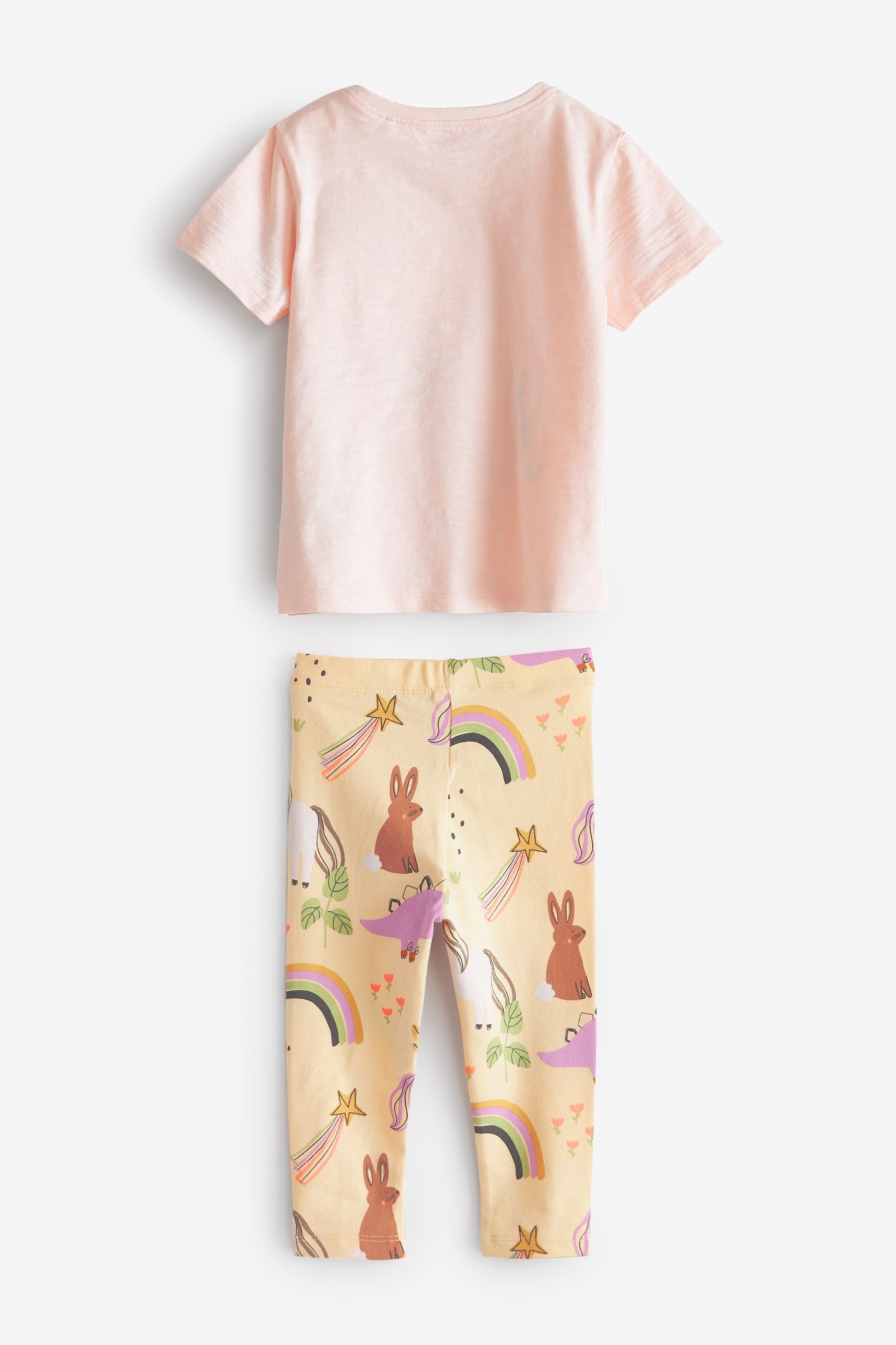 Pale Pink Unicorn T-Shirt & Leggings Set (3mths-7yrs)