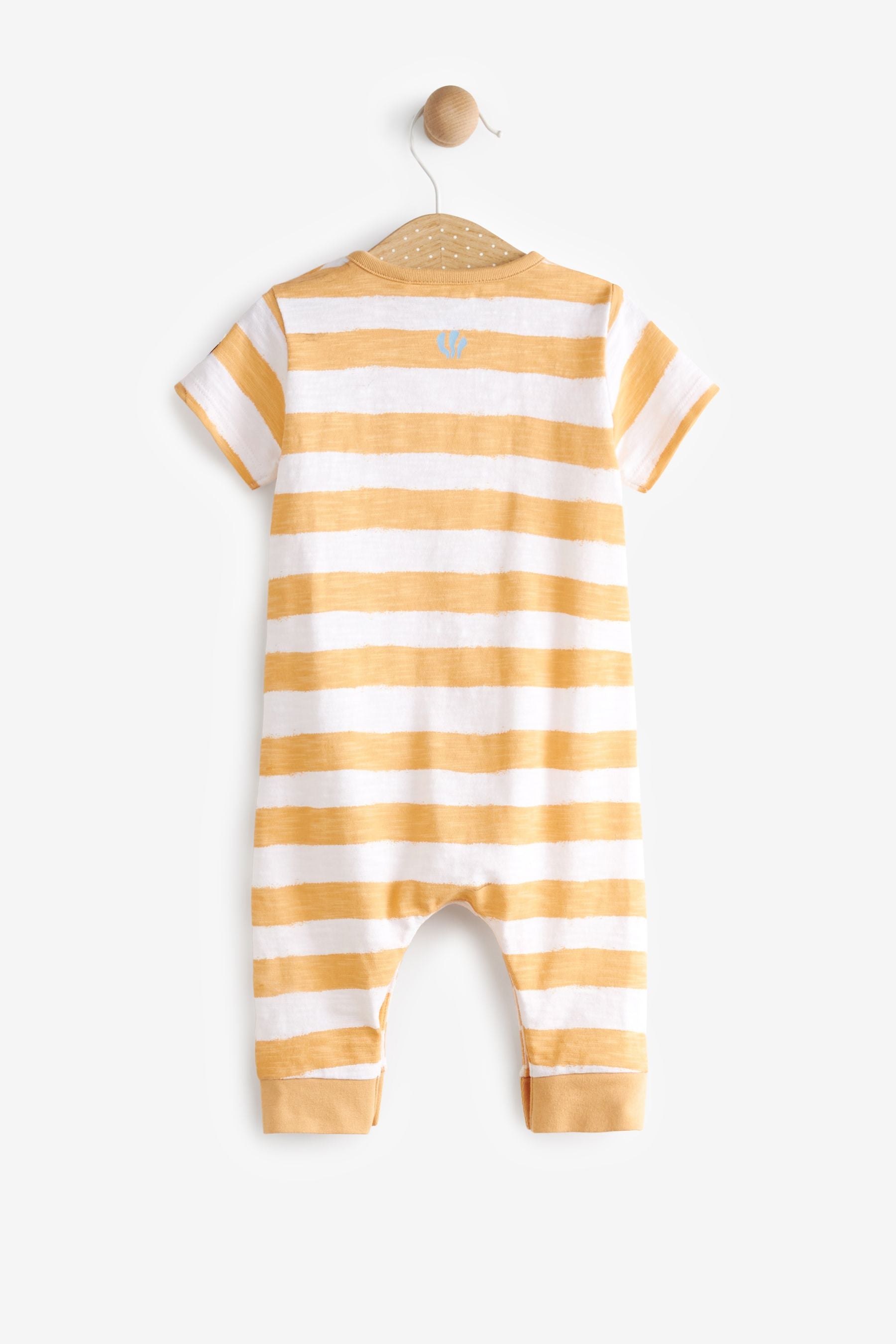 FatFace Baby Orange Crew Stripe Romper