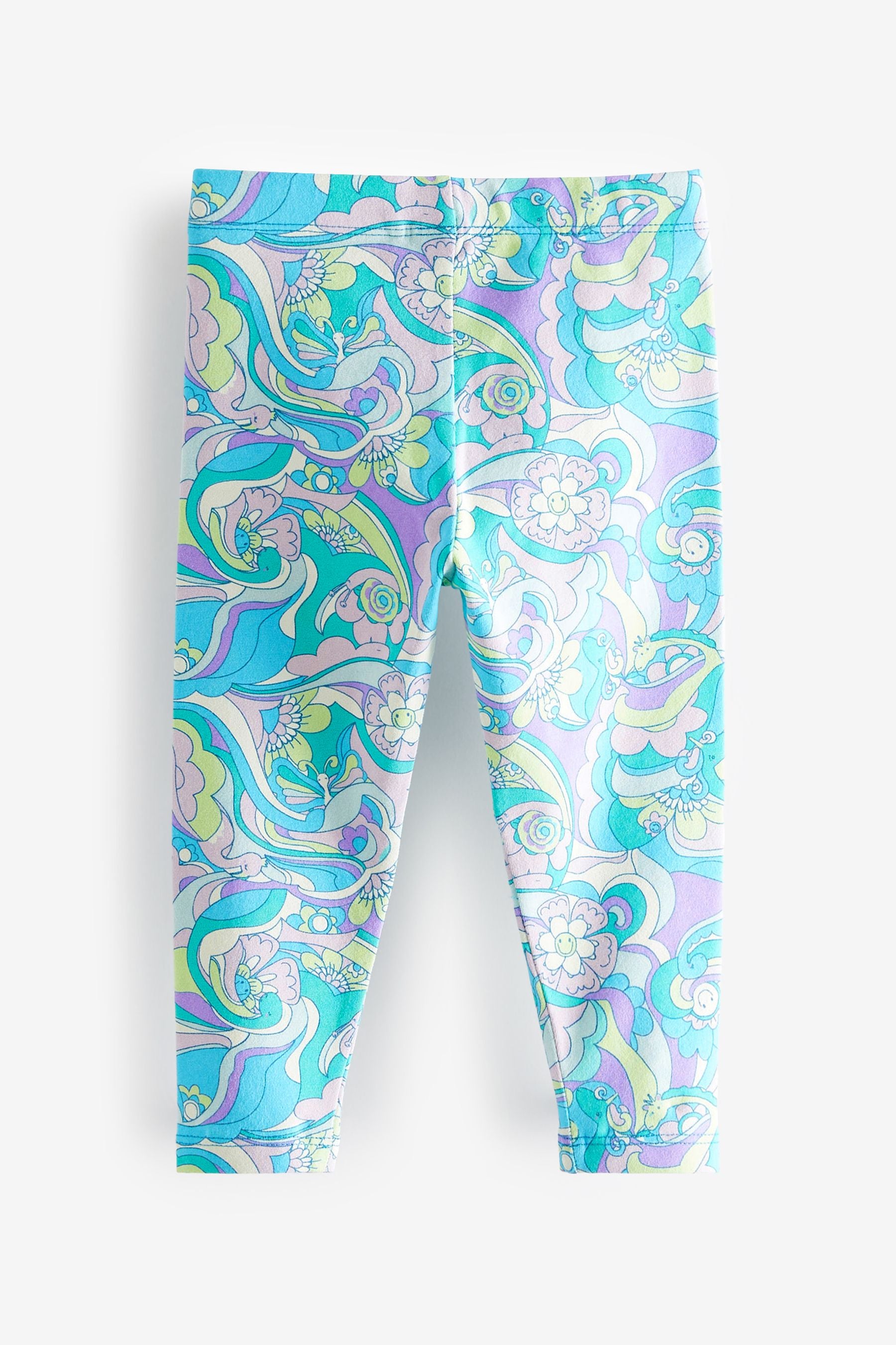 Mint Green Wavy Leggings (3mths-7yrs)