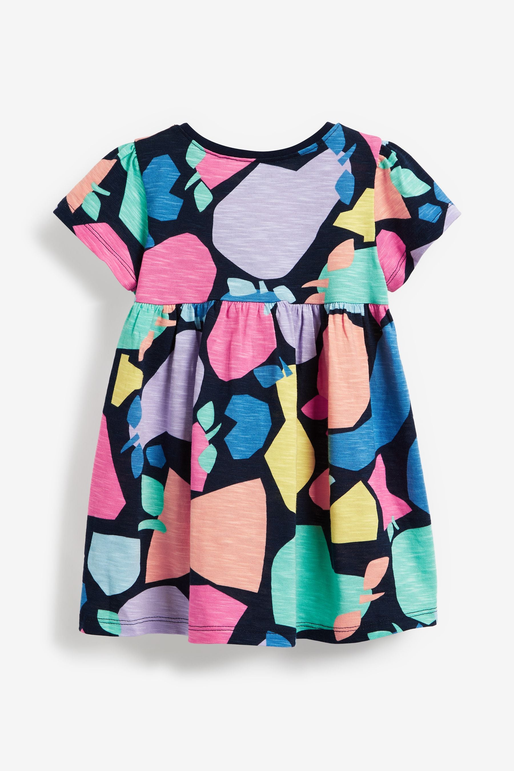 Bright Shapes Short Sleeve Jersey Dress (3mths-7yrs)