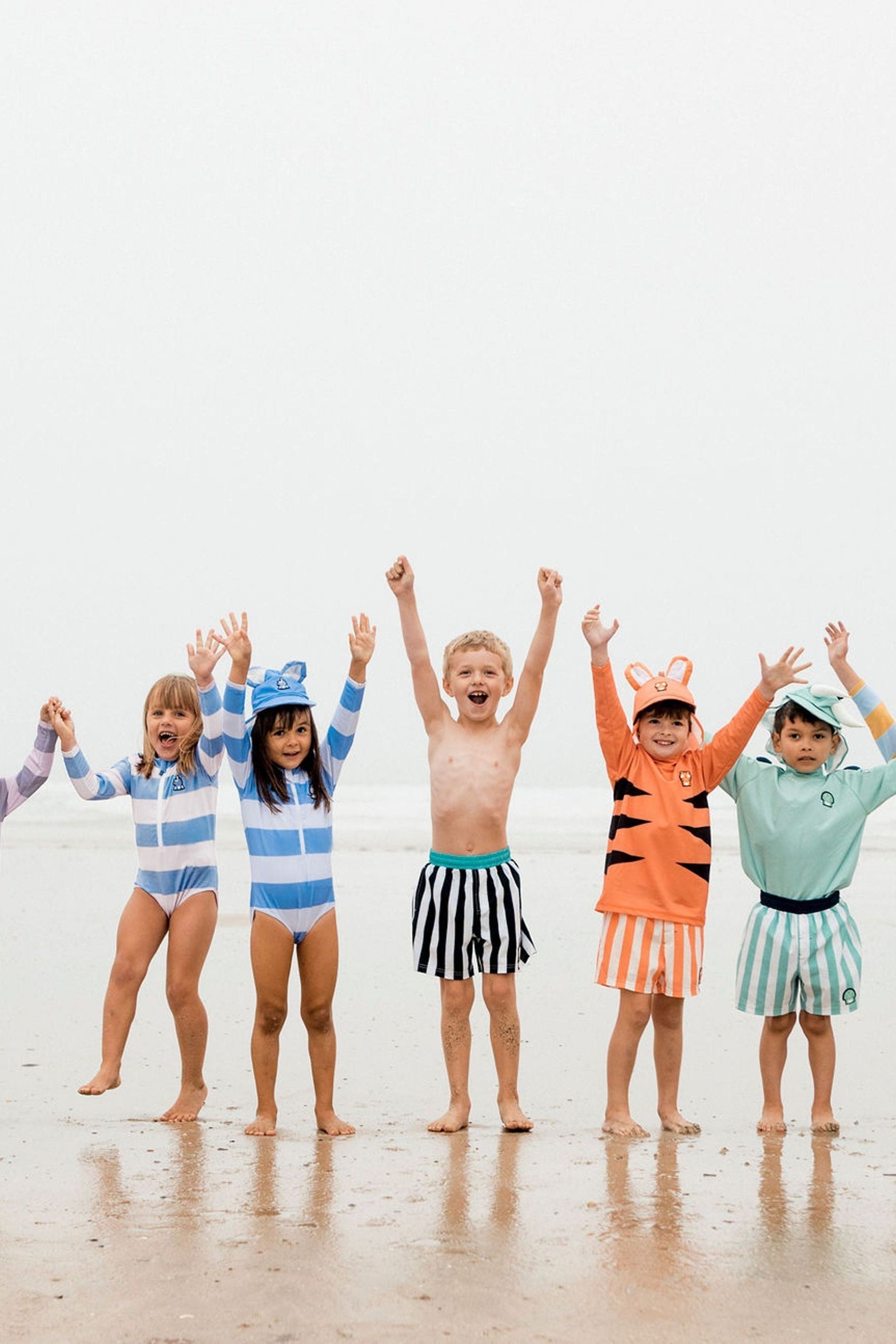 Dinosea Pounce the Tiger Orange Swim Shorts