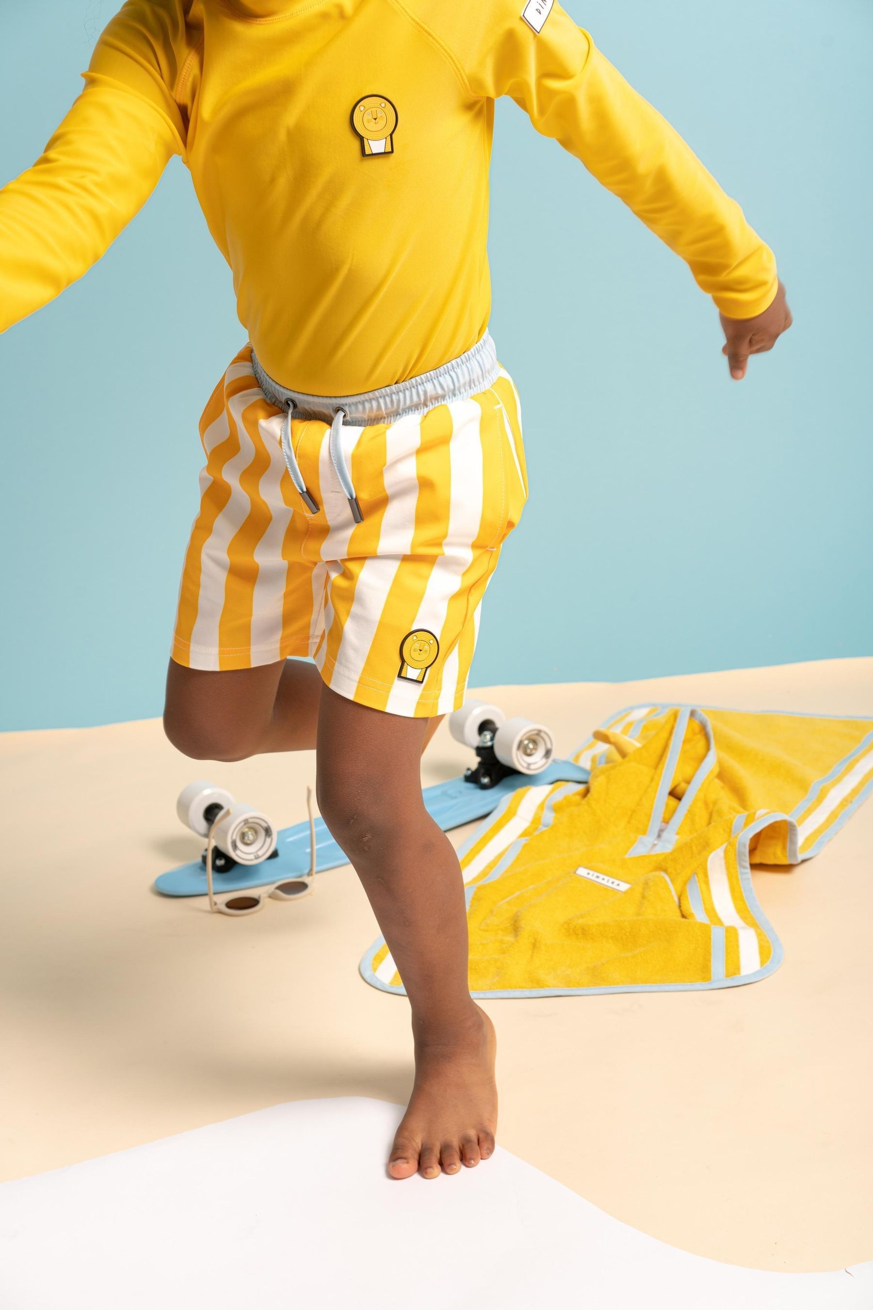 Dinosea Cub the Lion Yellow Swim Shorts