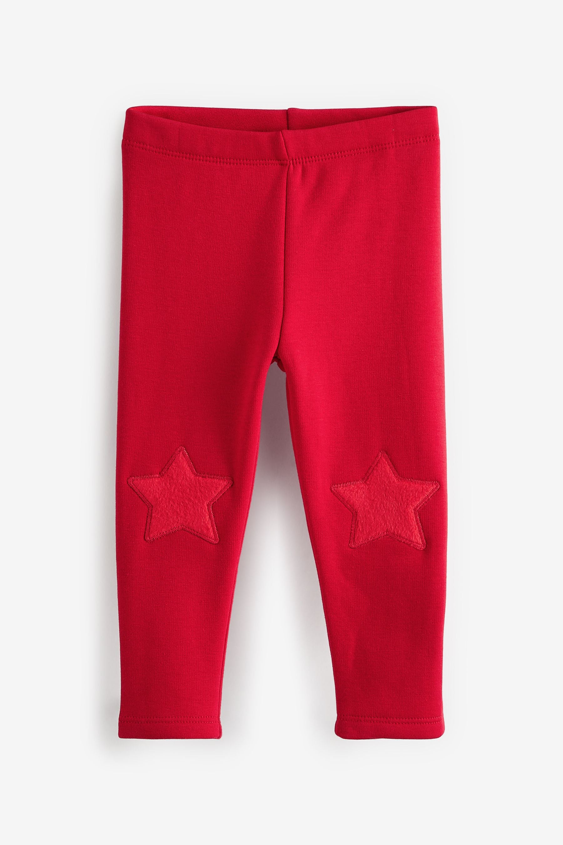 Red Cosy Fleece Lined Leggings (3mths-7yrs)