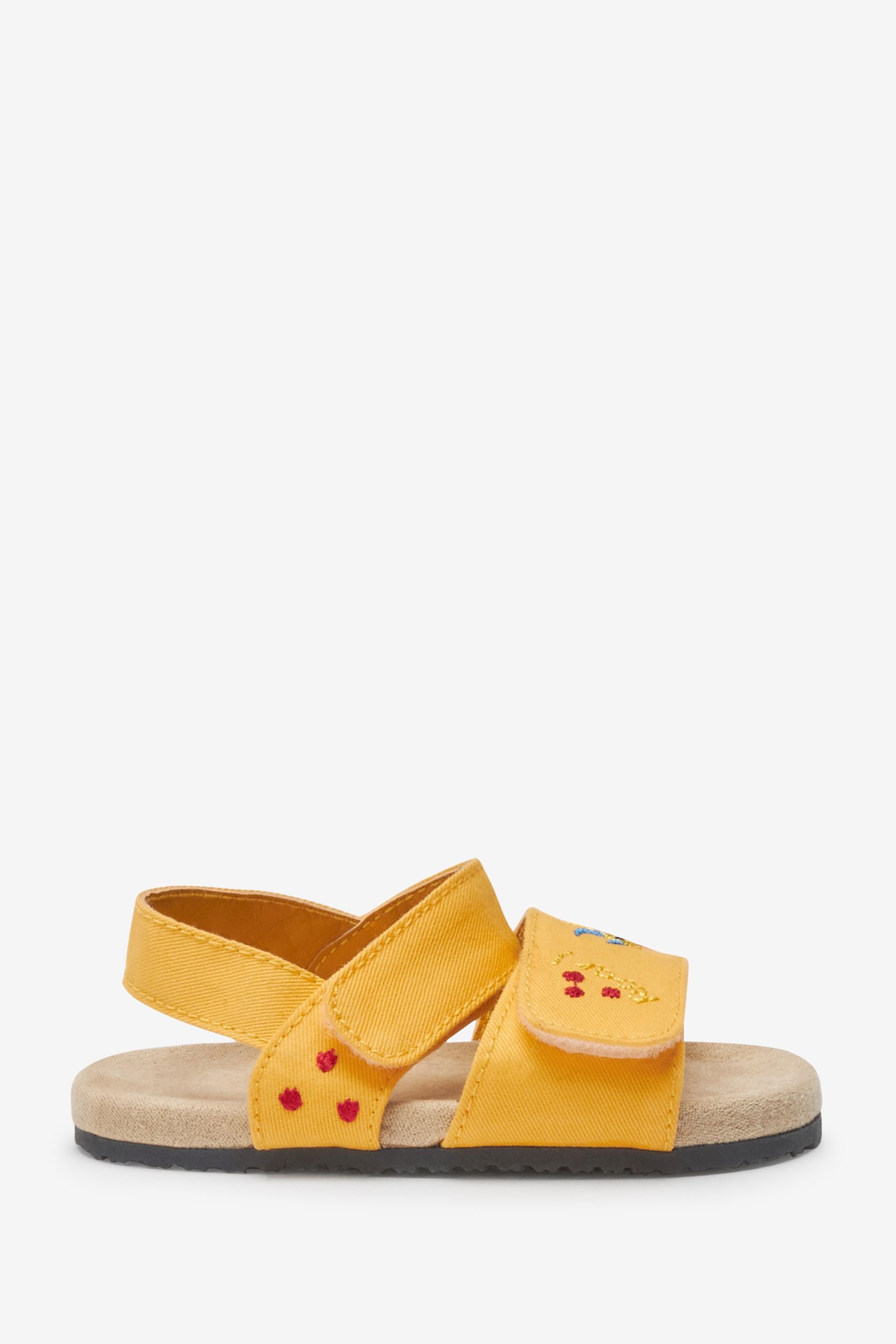 Ochre Yellow Pram Corkbed Sandals (0-24mths)