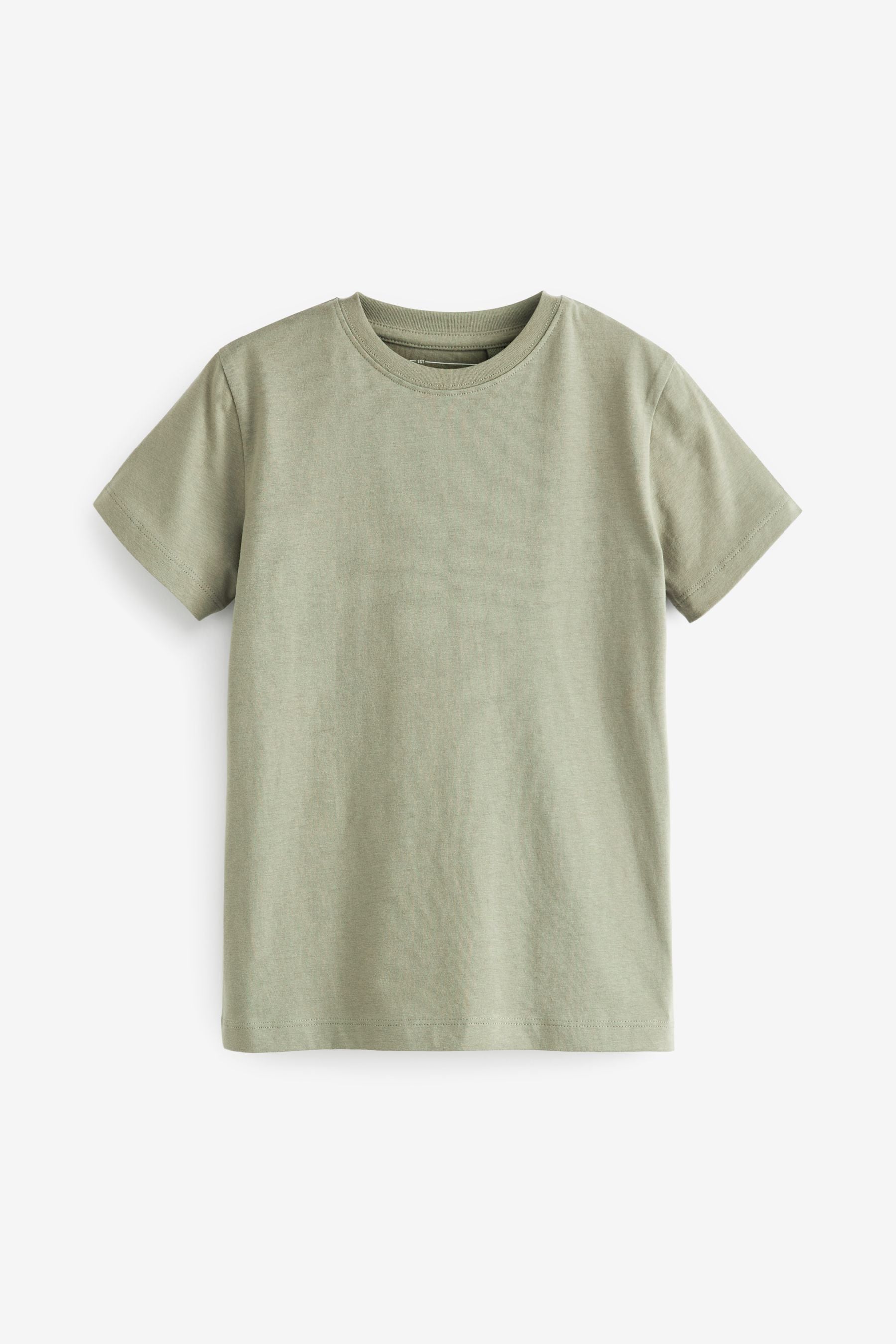 Khaki Green Plain T-Shirt (3-16yrs)