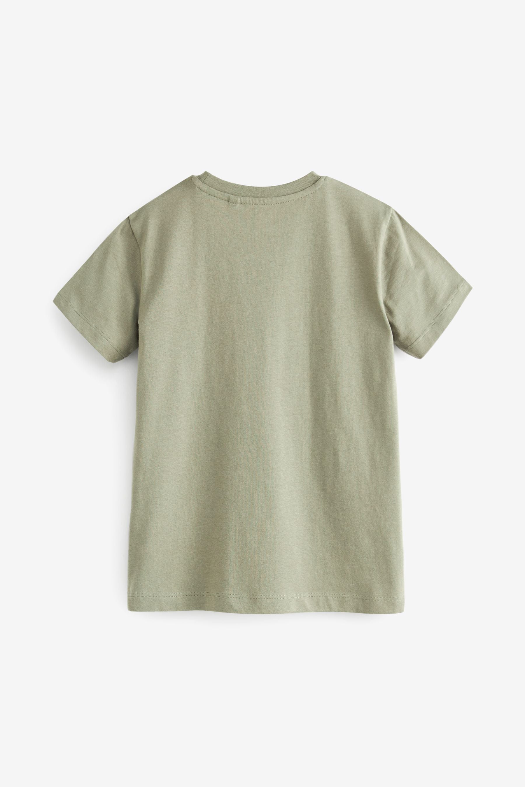 Khaki Green Plain T-Shirt (3-16yrs)