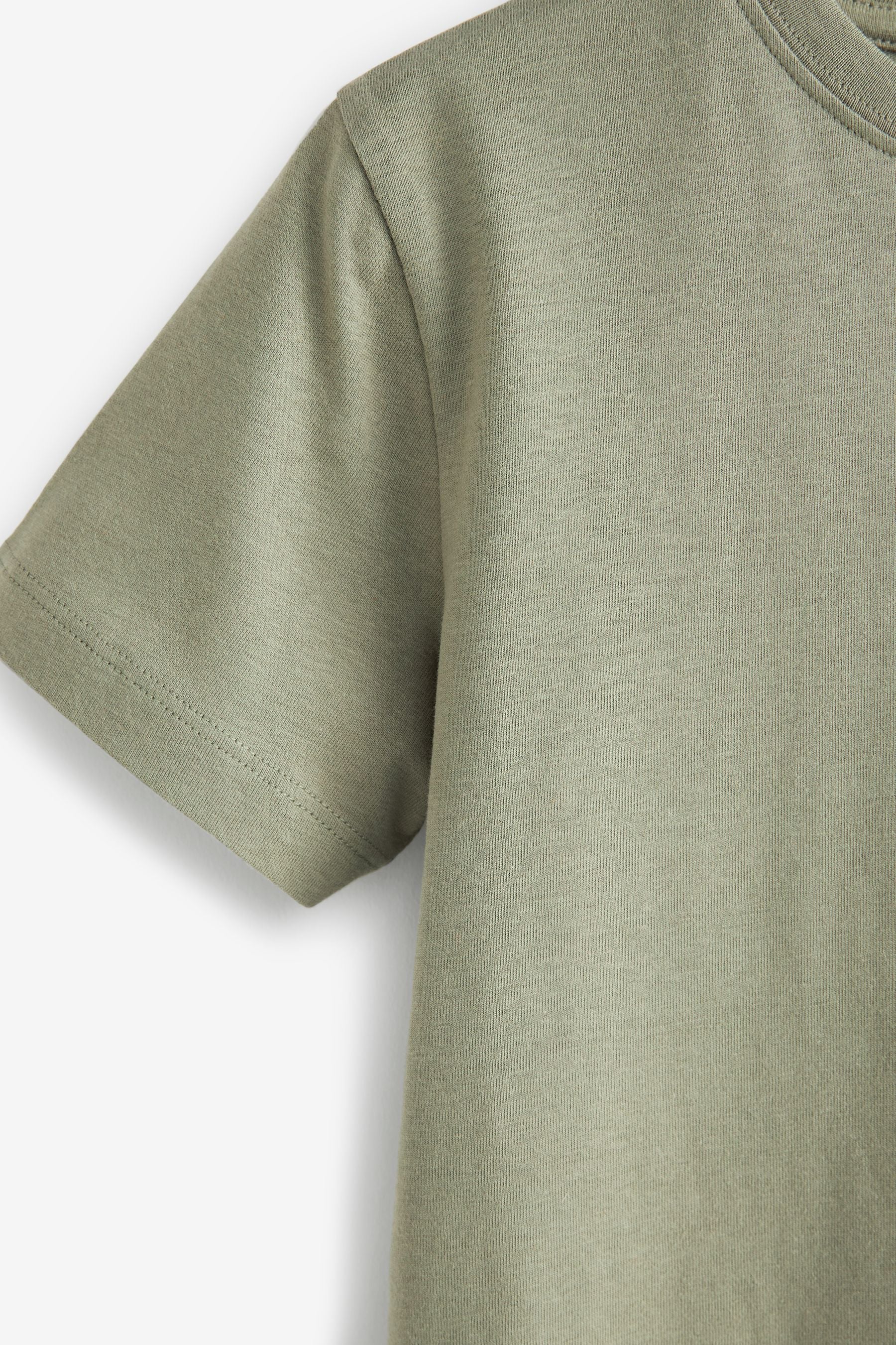 Khaki Green Plain T-Shirt (3-16yrs)