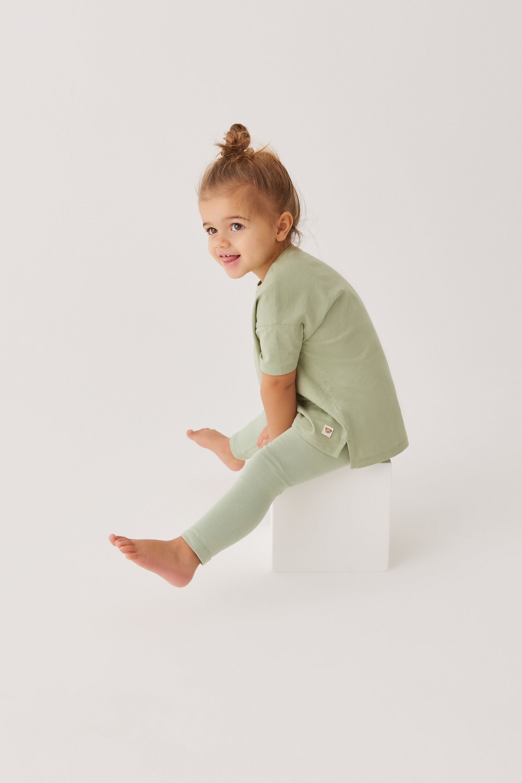 Khaki Green Longline T-Shirt (3mths-7yrs)