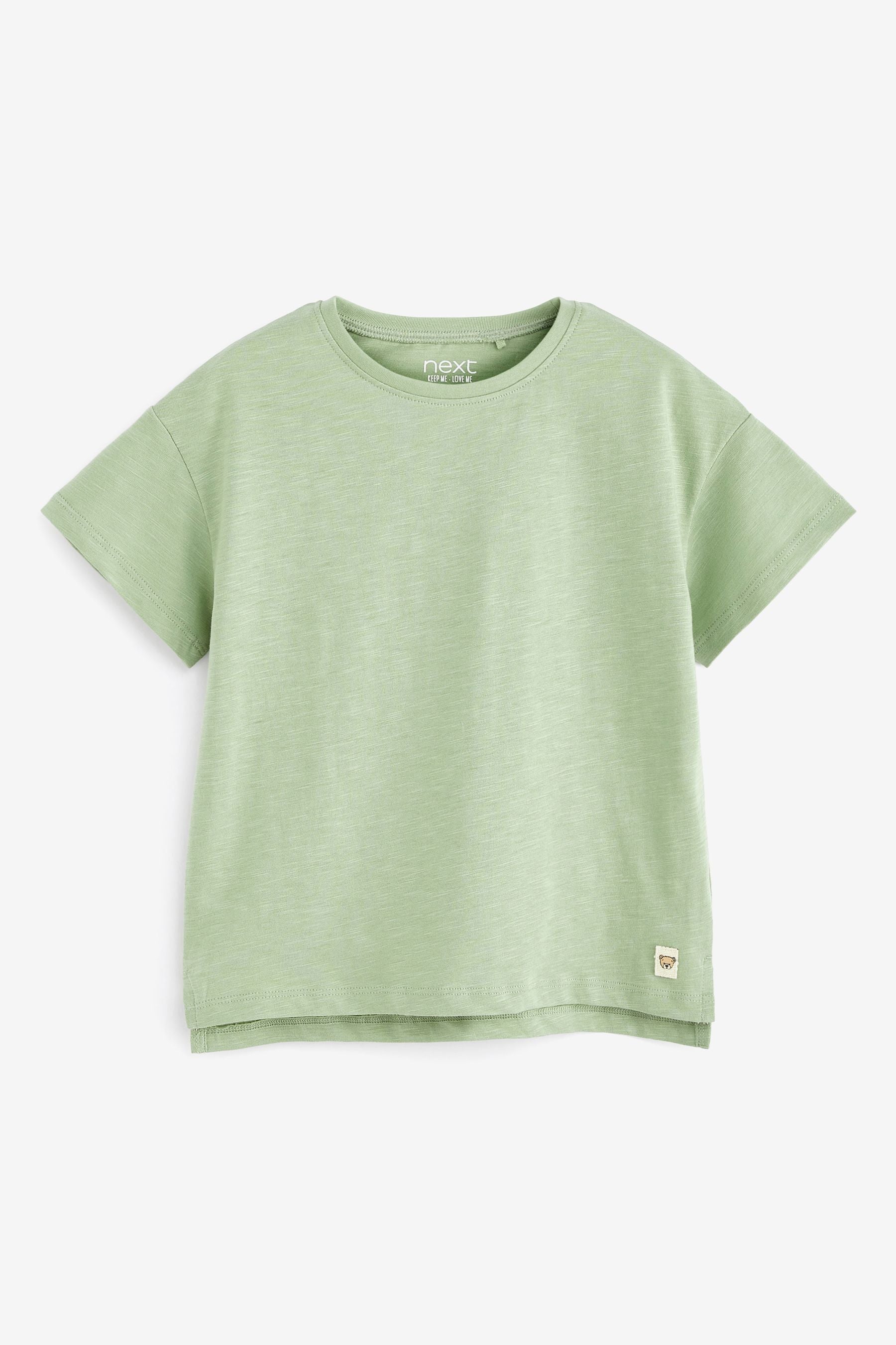 Khaki Green Longline T-Shirt (3mths-7yrs)