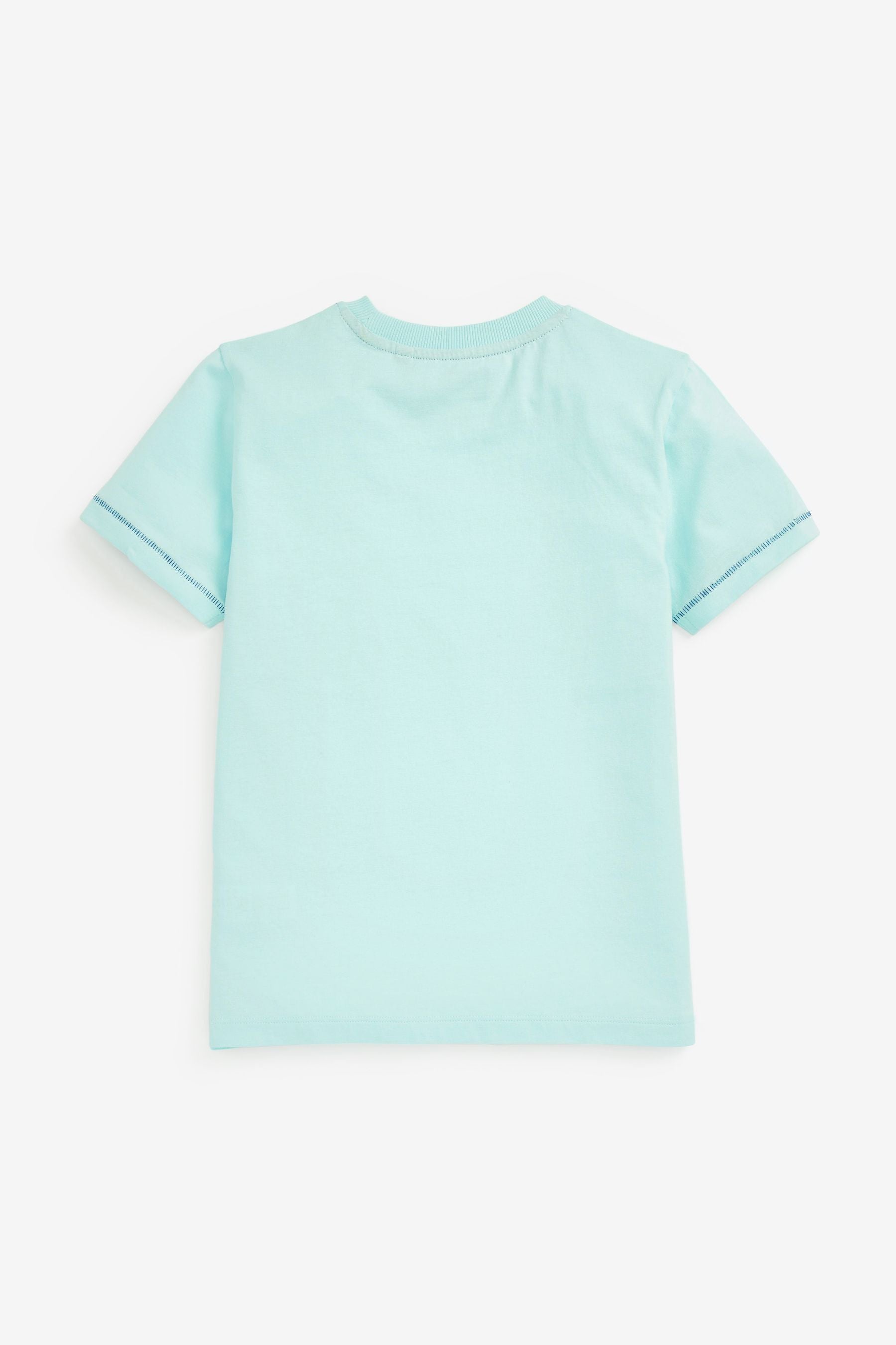 Light Blue Campervan Short Sleeve Graphic T-Shirt (3-16yrs)