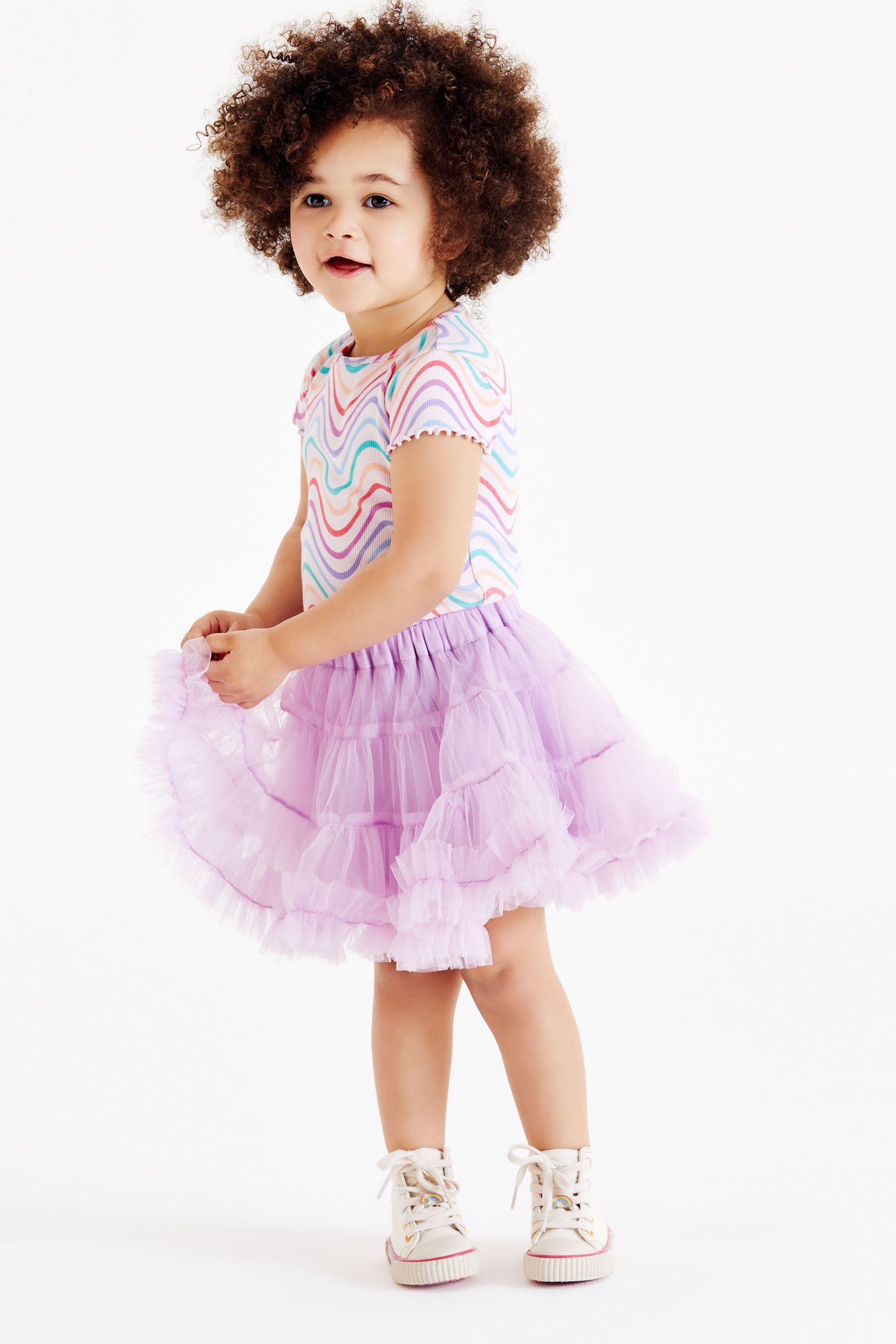 Lilac Purple Ruffle Tutu Skirt (3mths-7yrs)