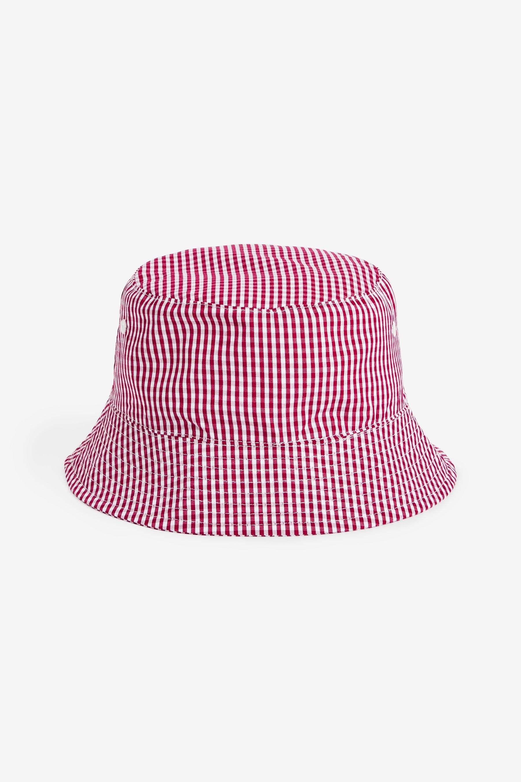 Red Gingham Bucket Hat (3-16yrs)