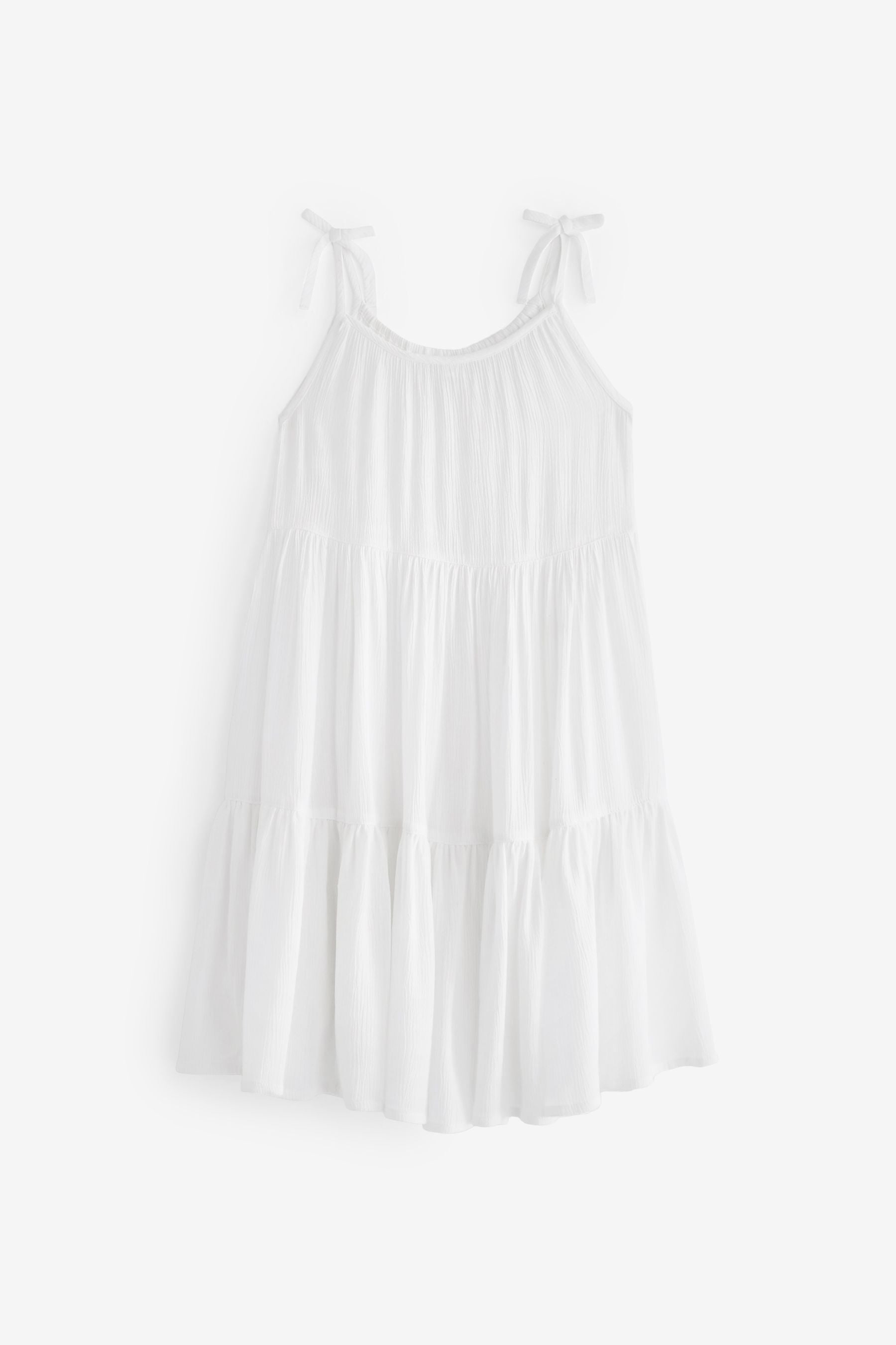 White Tiered Dress (3-16yrs)