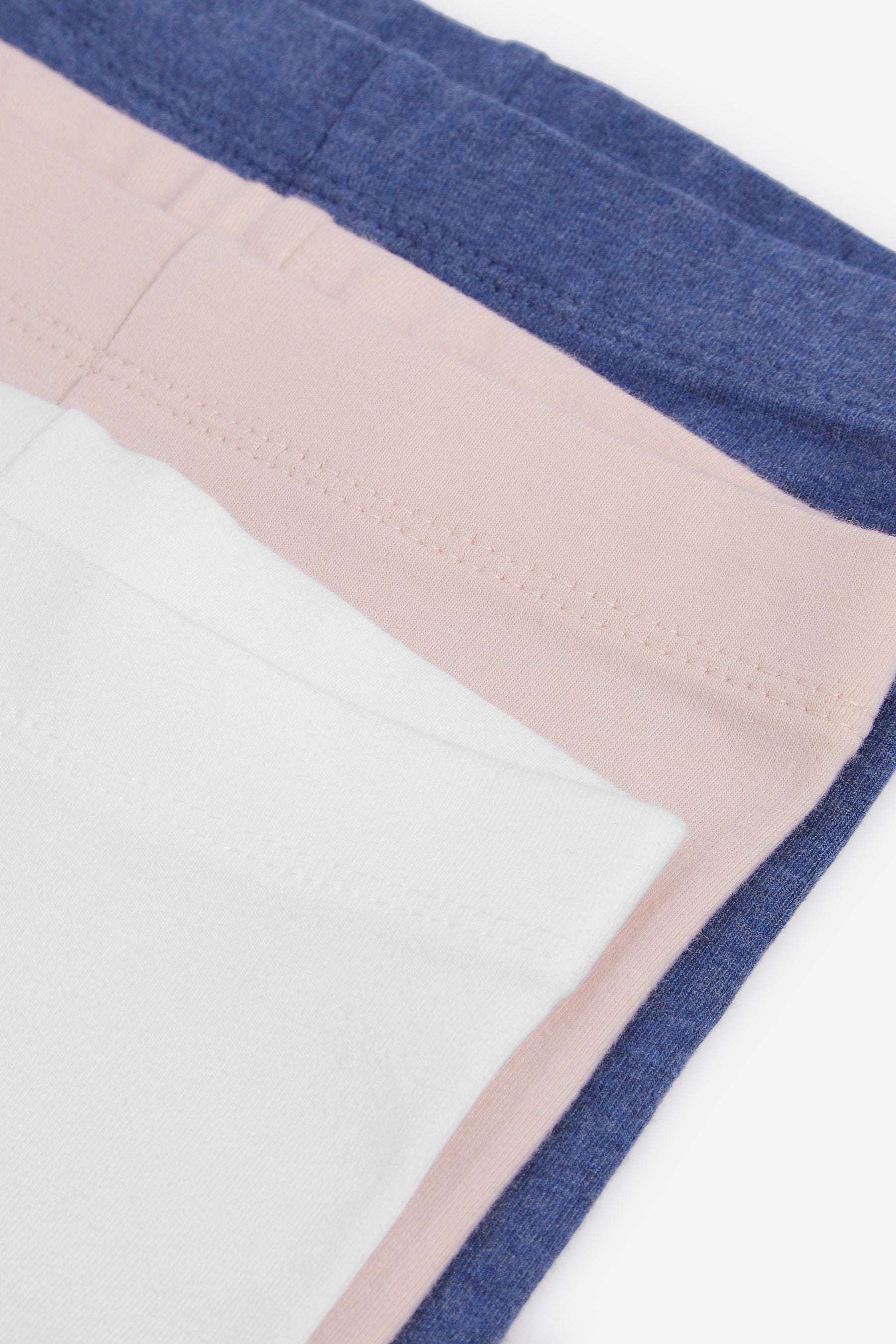 Pink/Navy/White 3 Pack Jersey Cycling Shorts (3mths-7yrs)