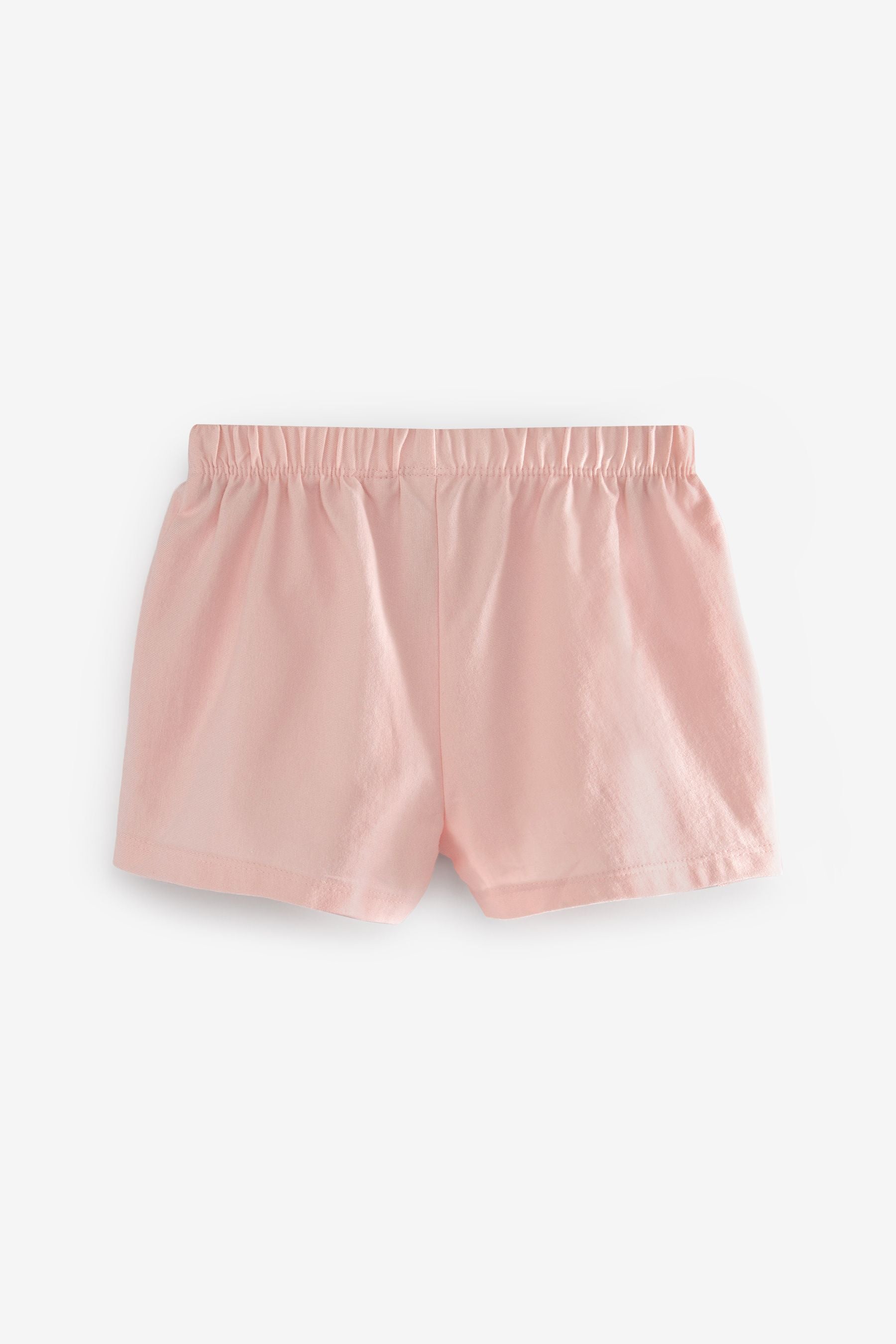 Pink/White 3 Pack Jersey Broderie Shorts (3mths-8yrs)