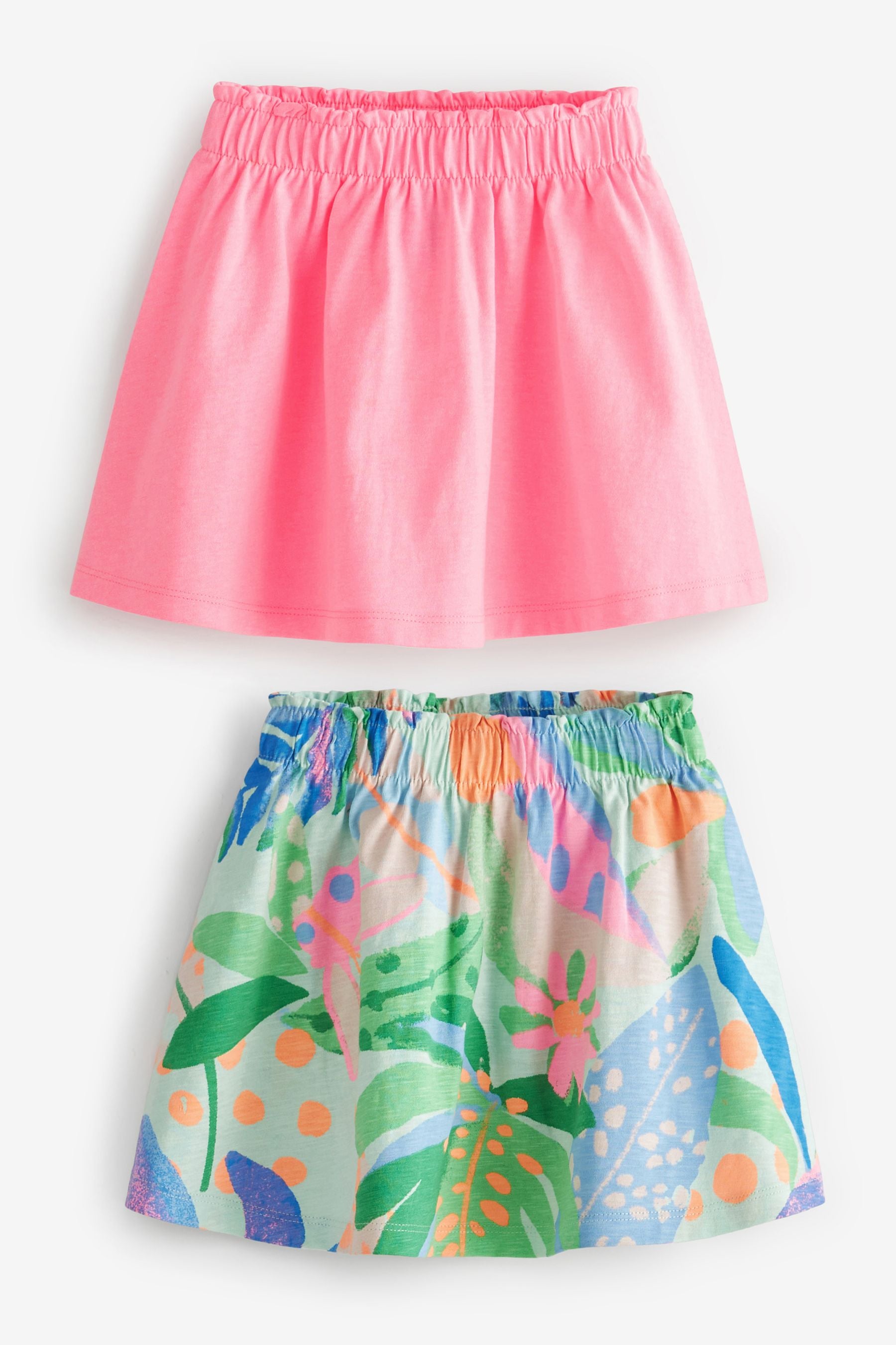 Mint Green Tropical 2 Pack Skirts (3mths-7yrs)