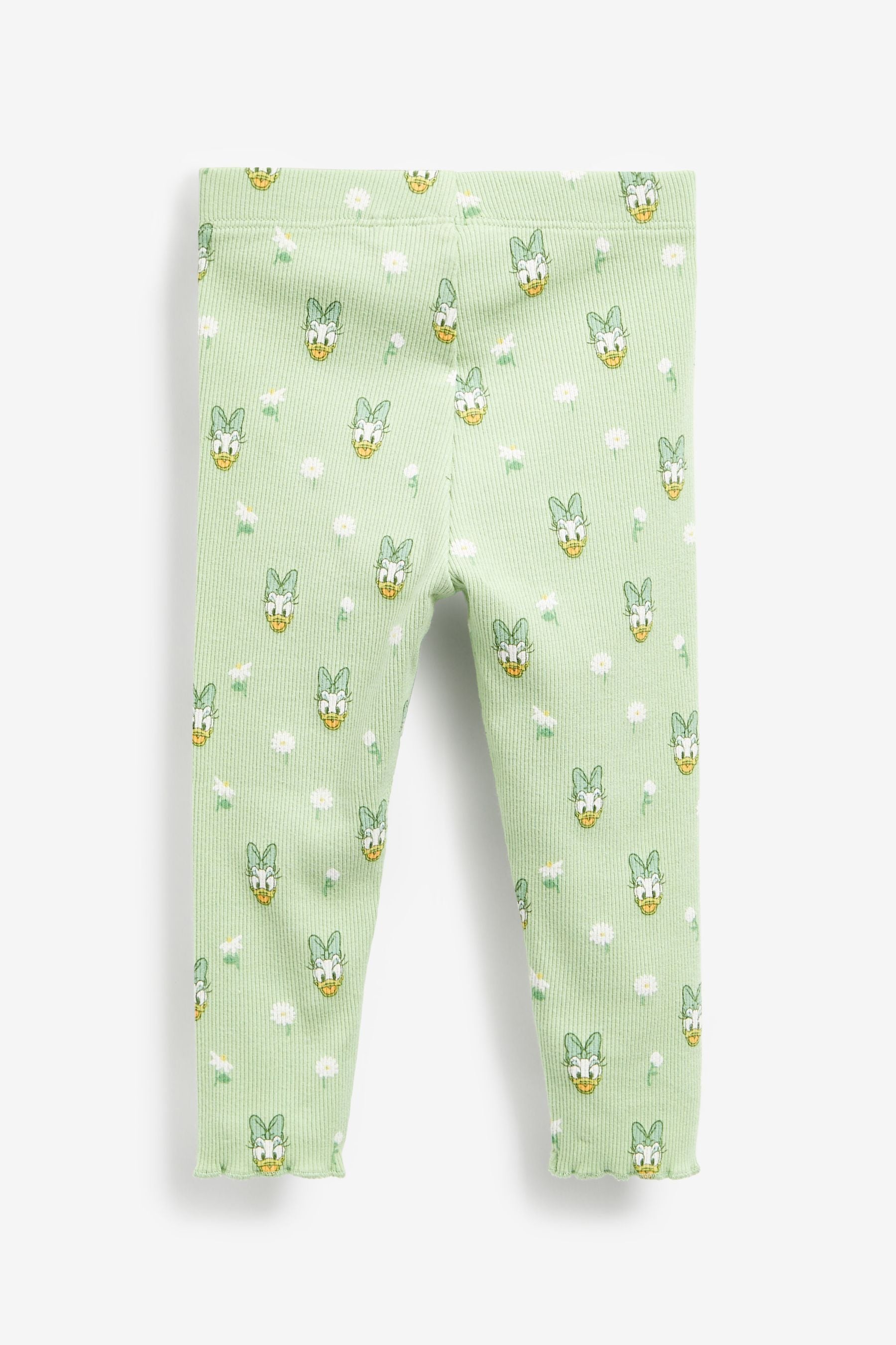 Green Daisy Duck Leggings Rib Leggings (3mths-7yrs)