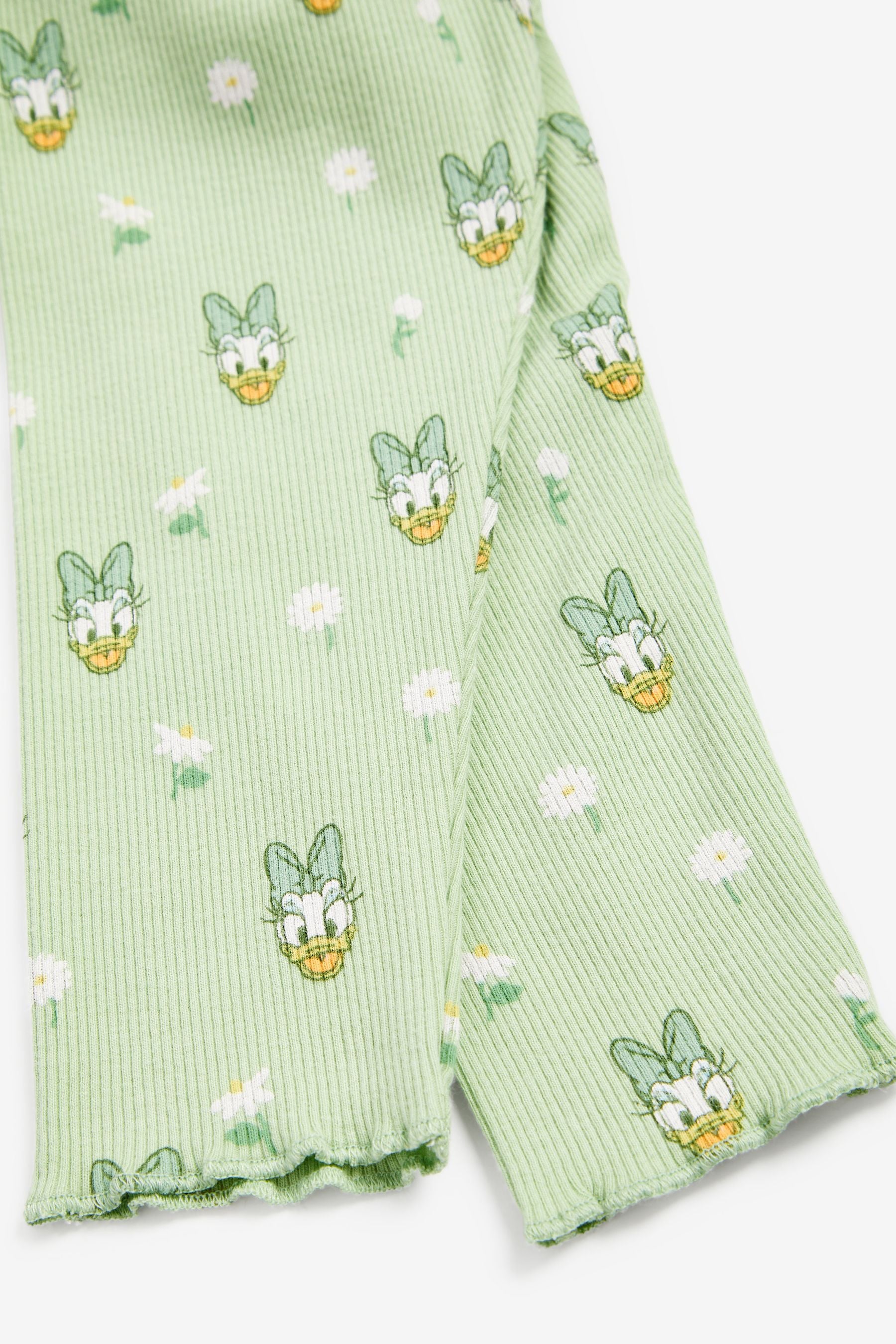 Green Daisy Duck Leggings Rib Leggings (3mths-7yrs)