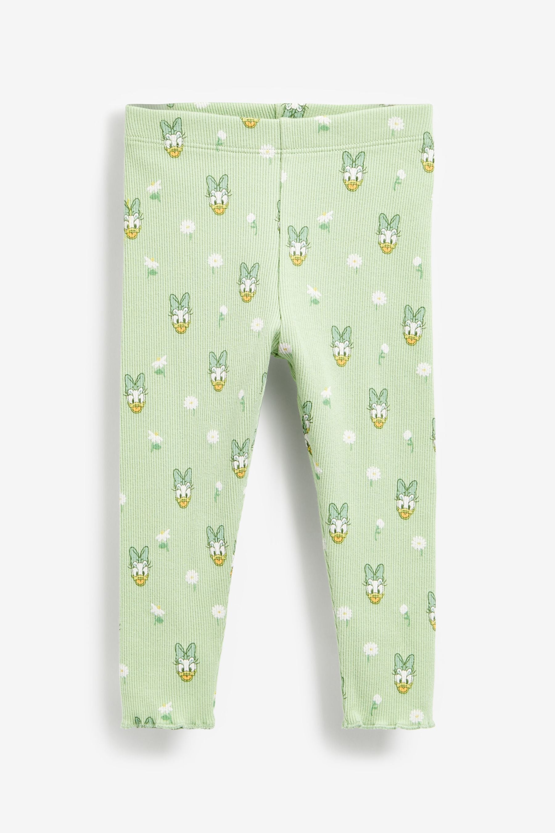 Green Daisy Duck Leggings Rib Leggings (3mths-7yrs)