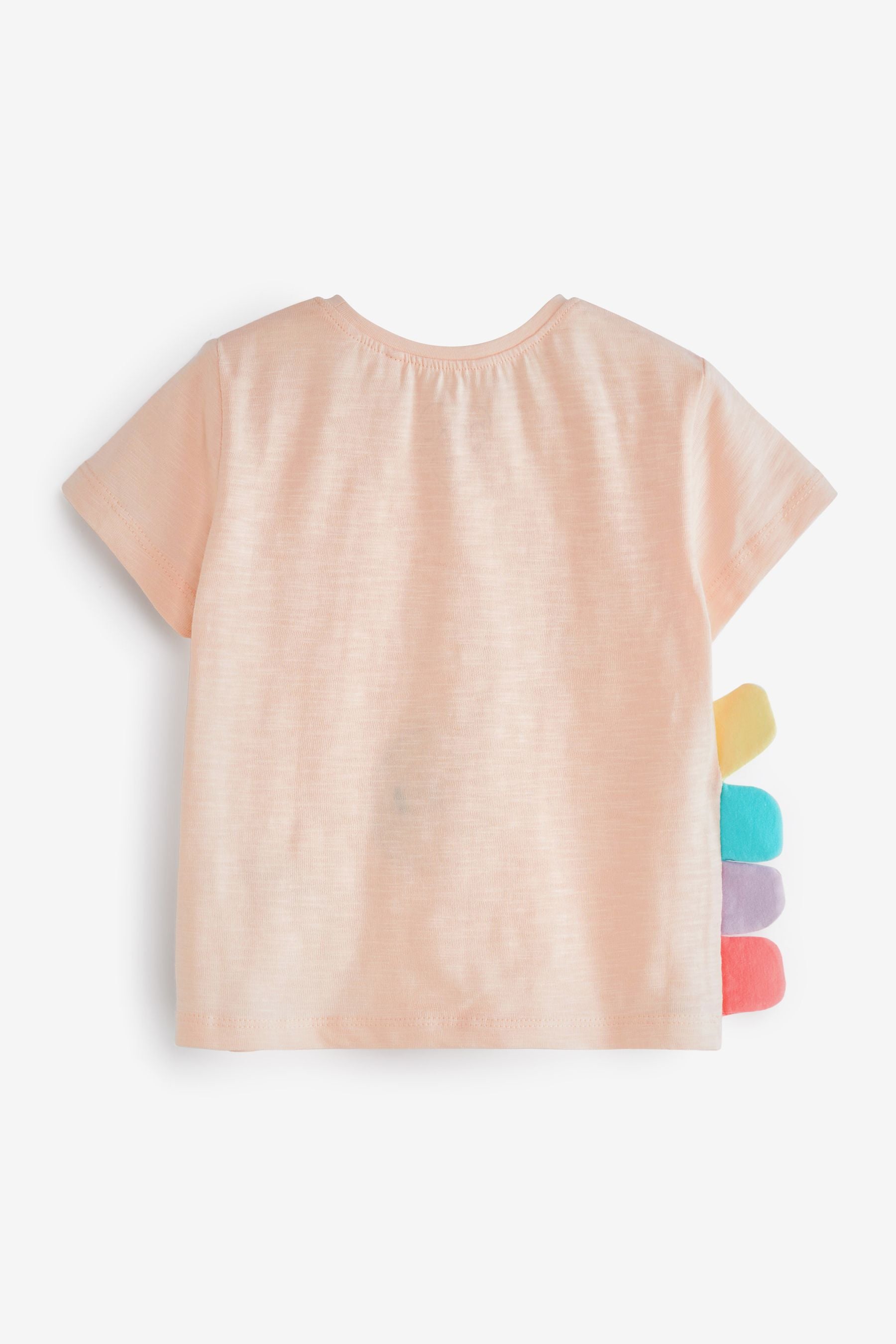 Pale Pink Unicorn Appliqu T-Shirt (3mths-7