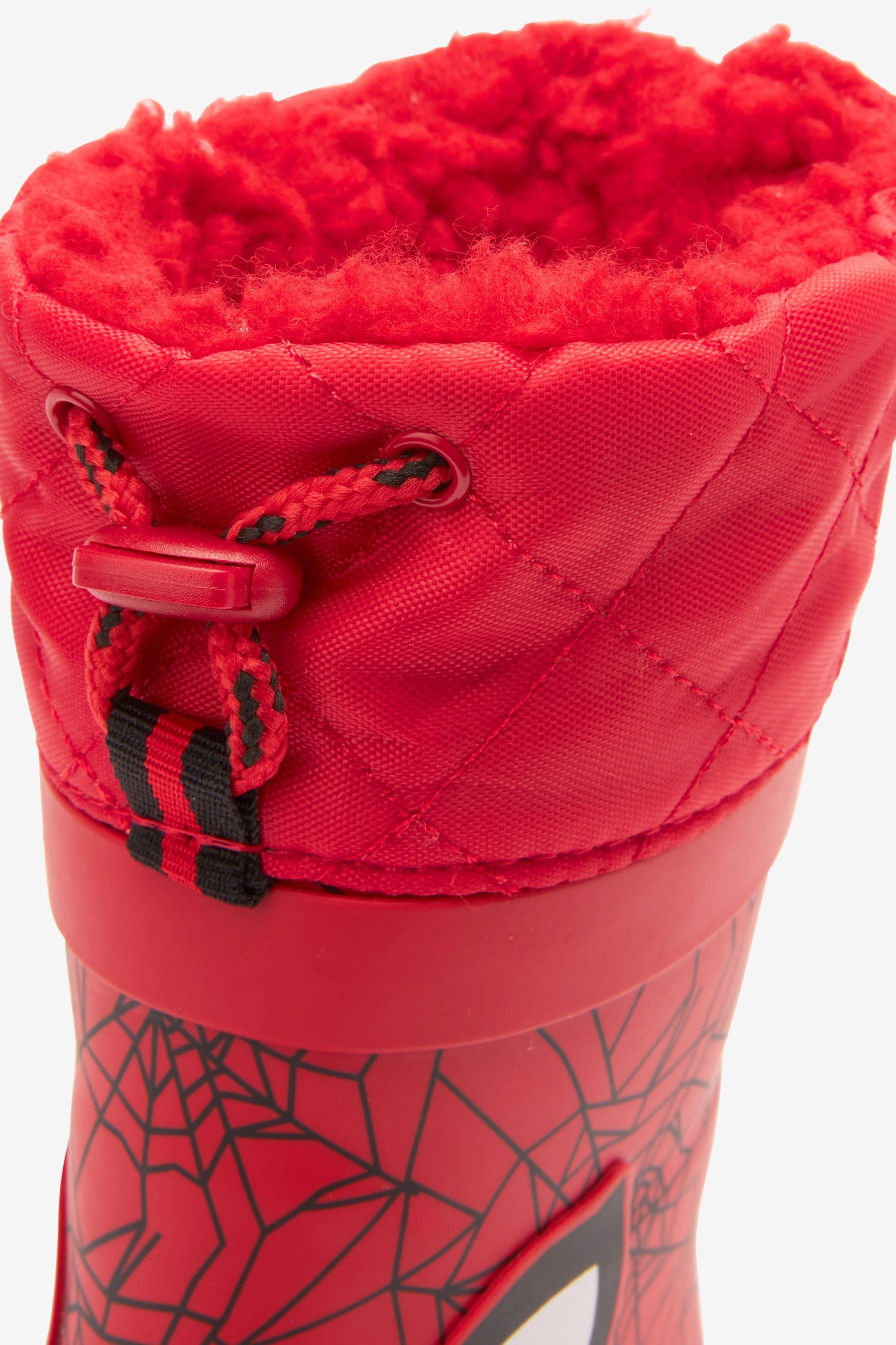 Red Spiderman Marvel Thermal Thinsulate Lined Cuff Wellies