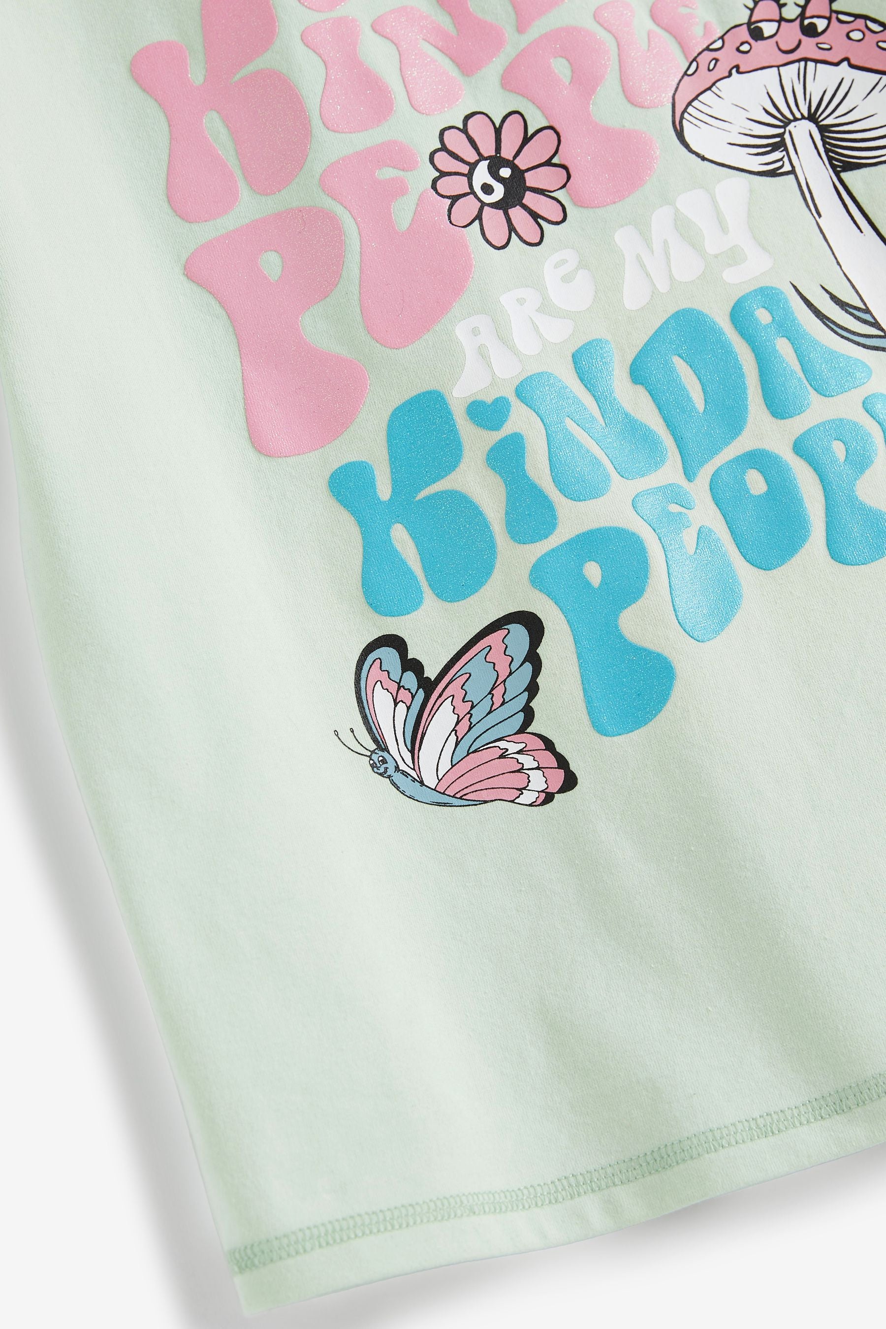 Mint Green Graphic Short Sleeve T-Shirt (3-16yrs)