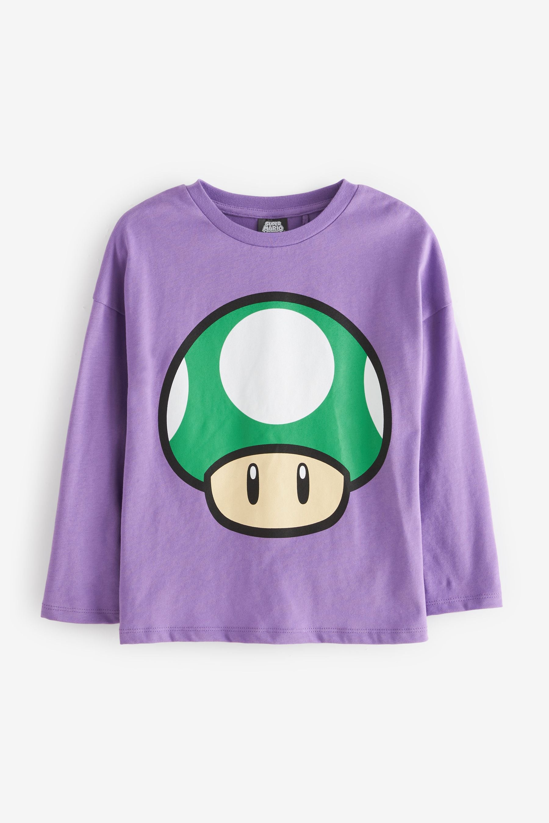 Lilac Purple Super Mario T-Shirt (3-16yrs)