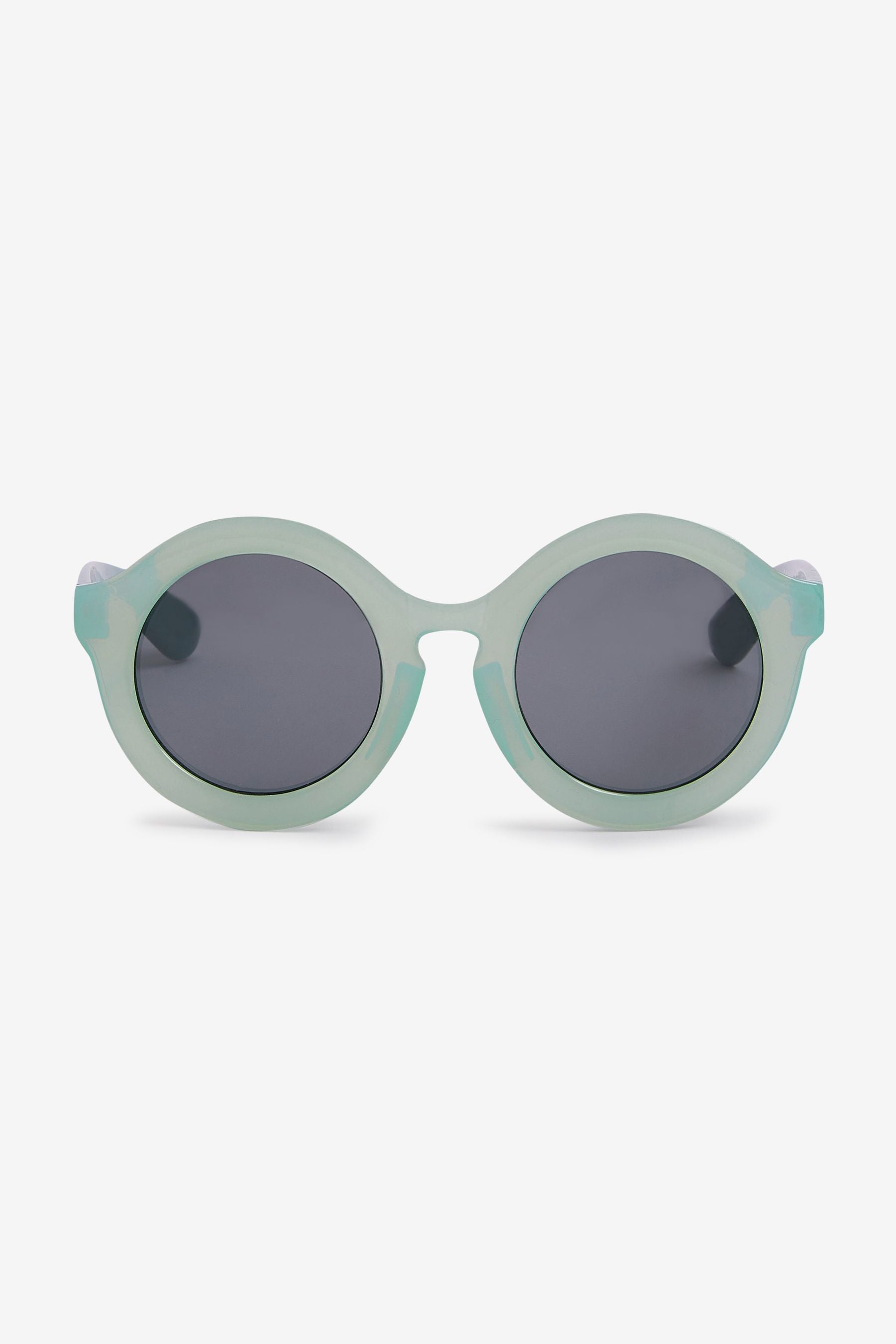 Mint Green Round Sunglasses