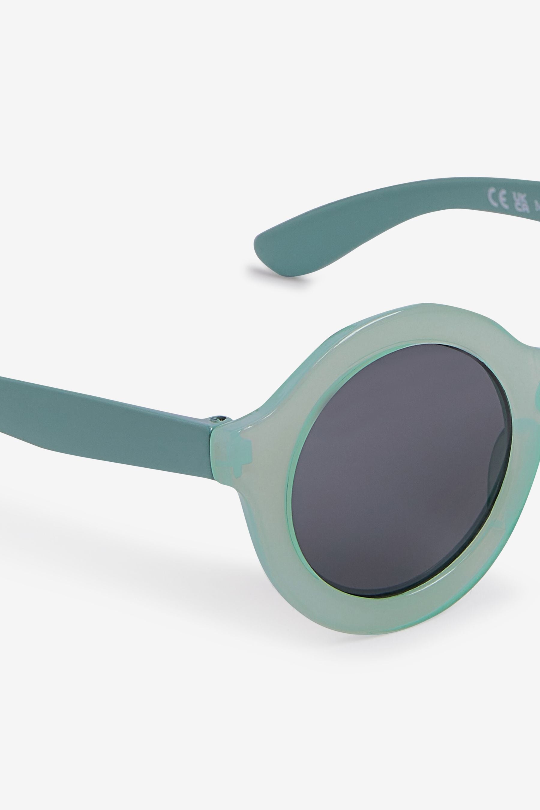 Mint Green Round Sunglasses