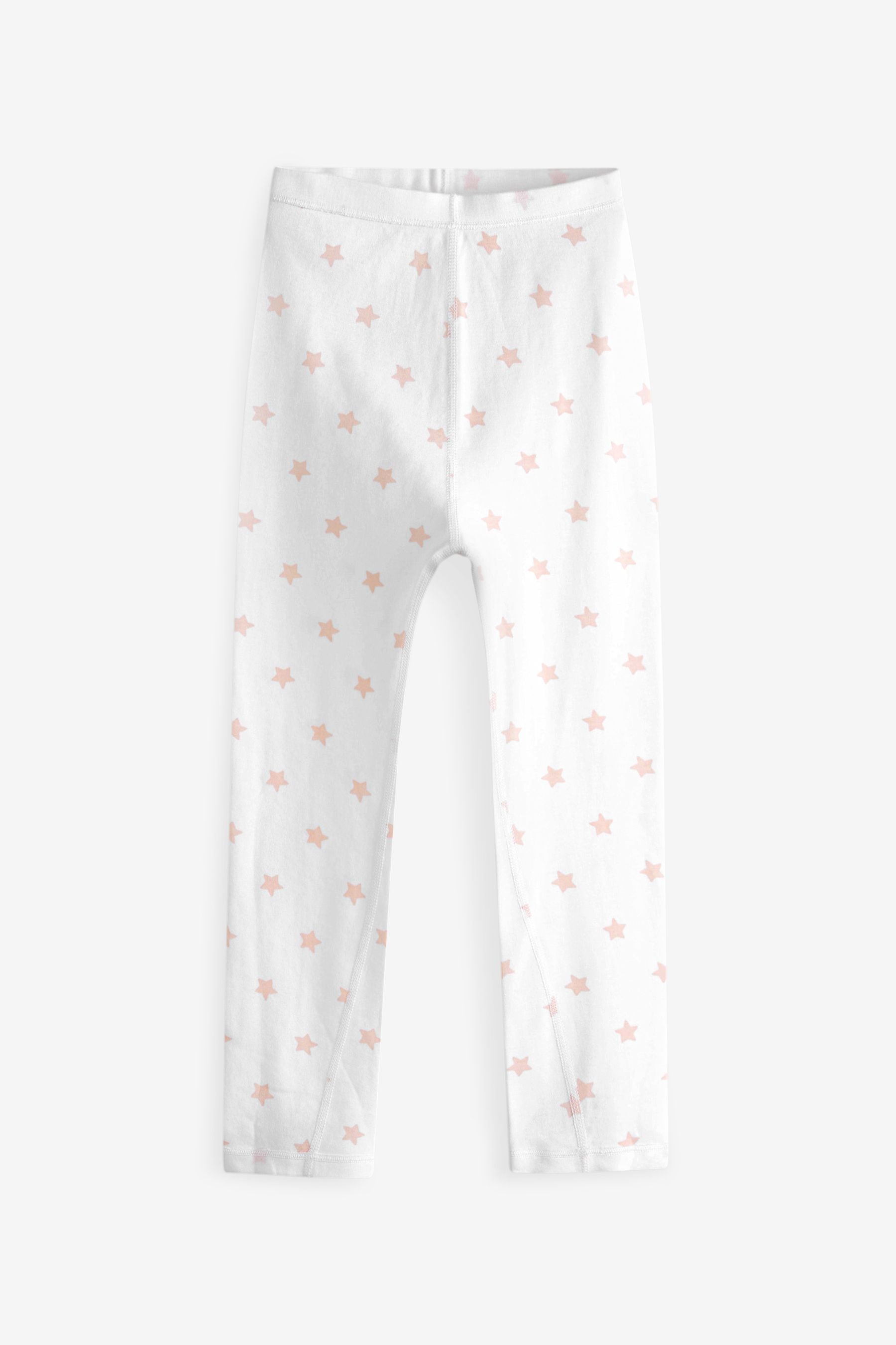 Pink/White Star 2 Pack Kind To Skin Pyjamas Set (9mths-12yrs)