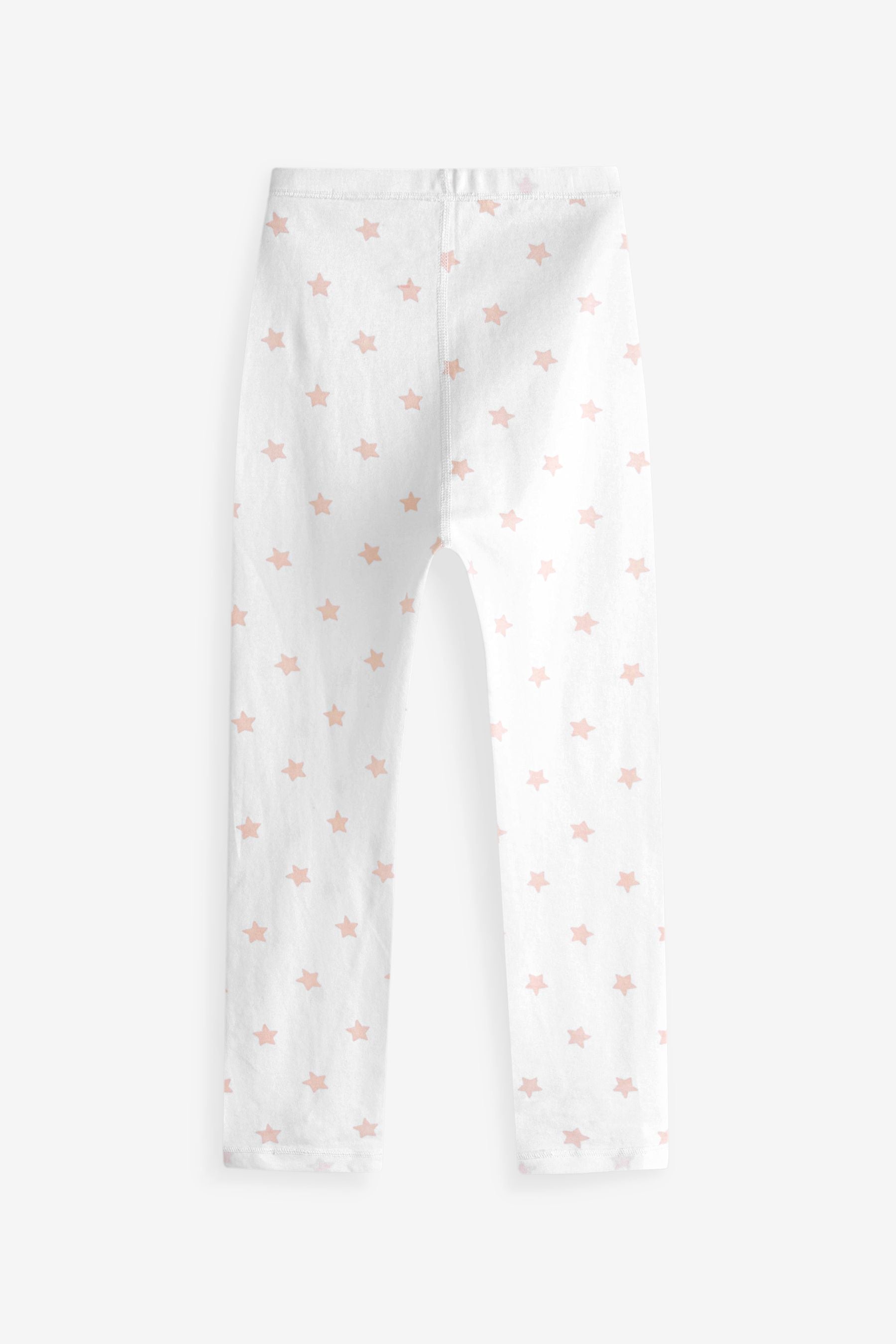 Pink/White Star 2 Pack Kind To Skin Pyjamas Set (9mths-12yrs)