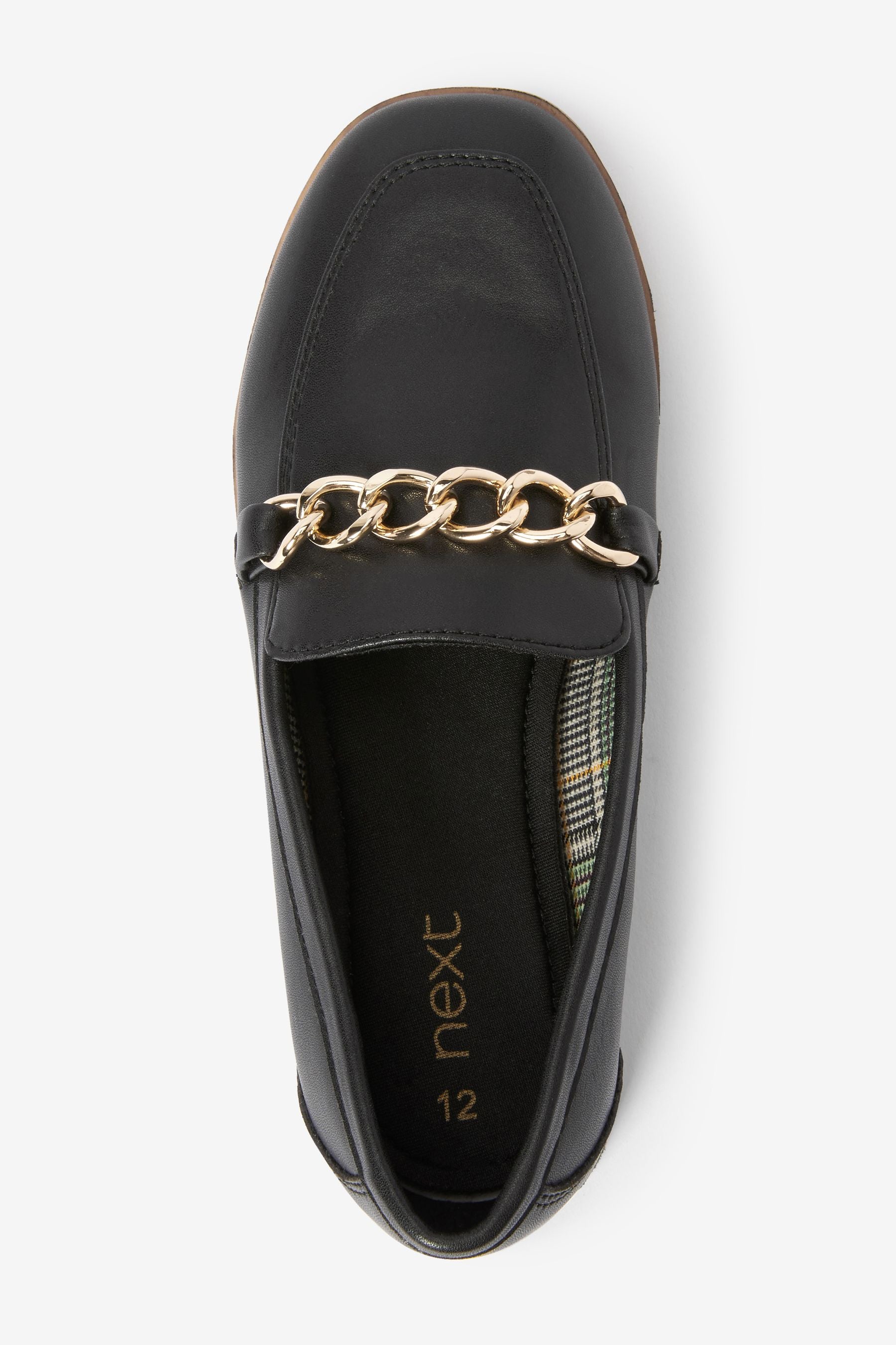 Black Chain Loafers