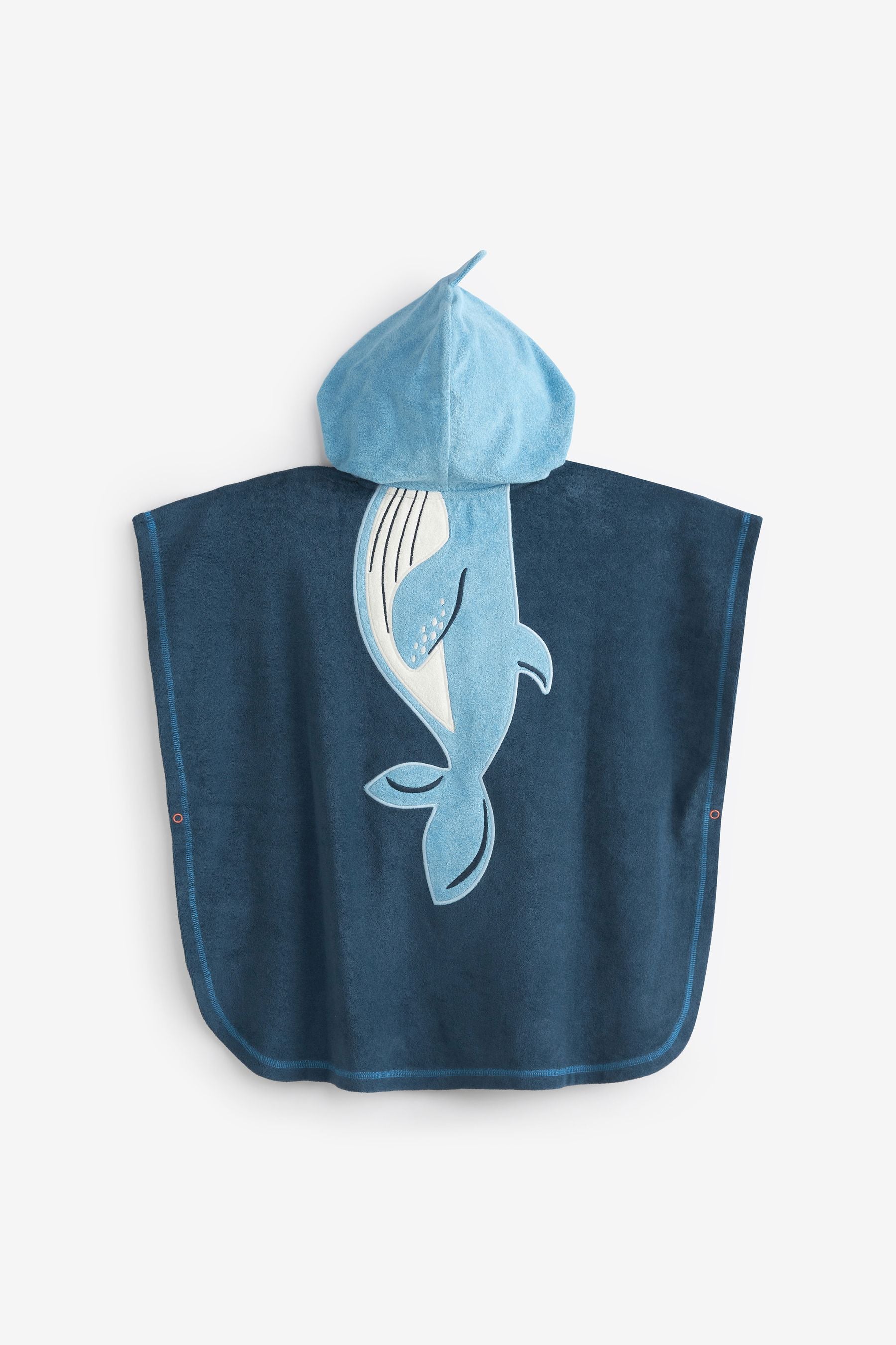 FatFace Blue Shark Towelling Poncho