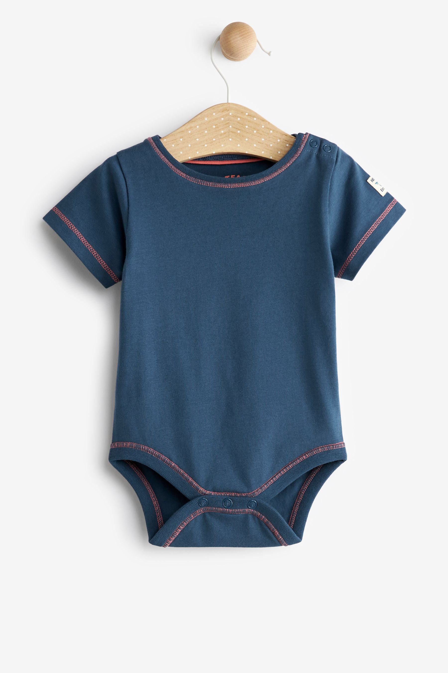 Navy Blue FatFace Baby Crew Shark Jersey Dungaree Set