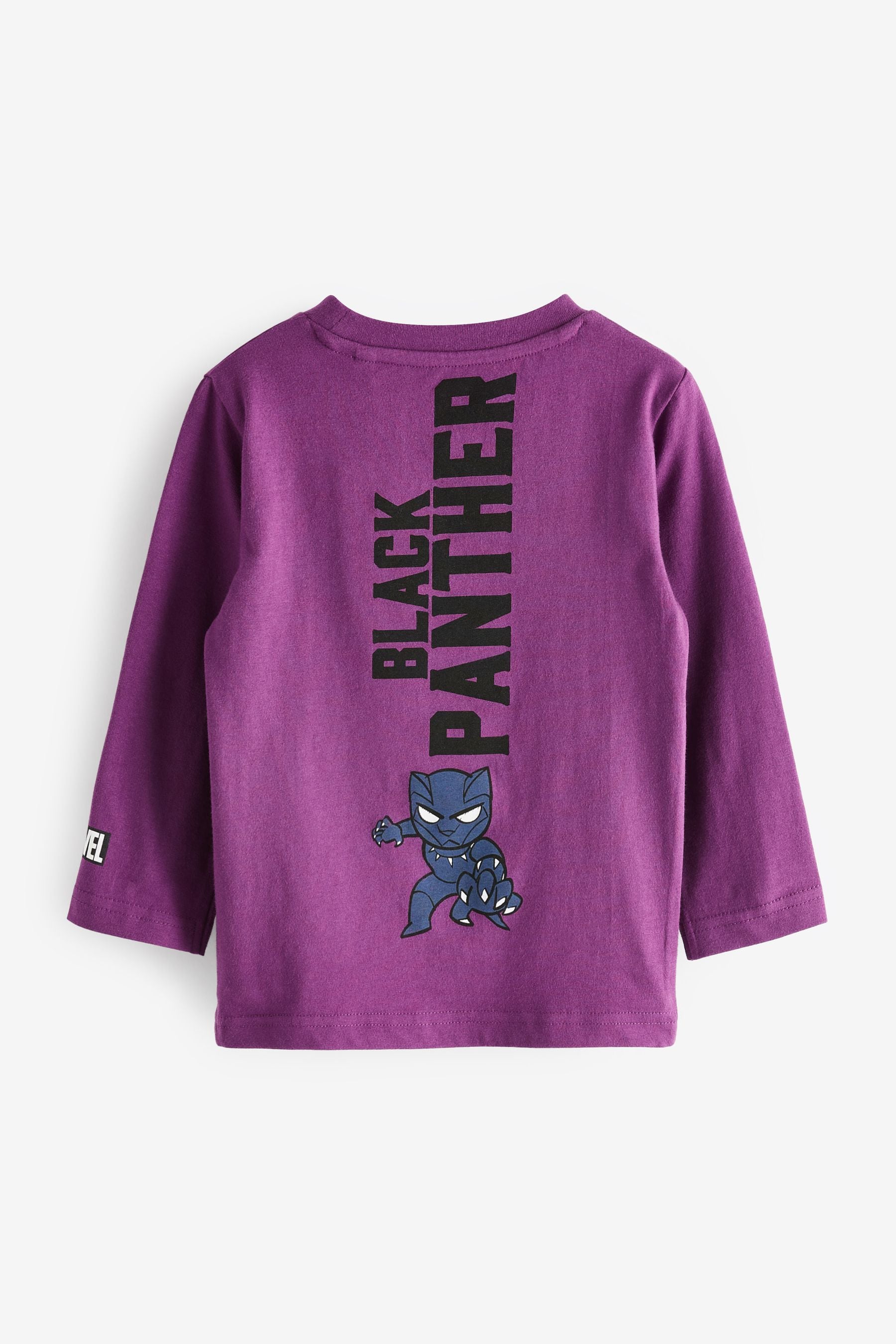 Purple Marvel Black Panther Long Sleeve T-Shirt (3mths-8yrs)