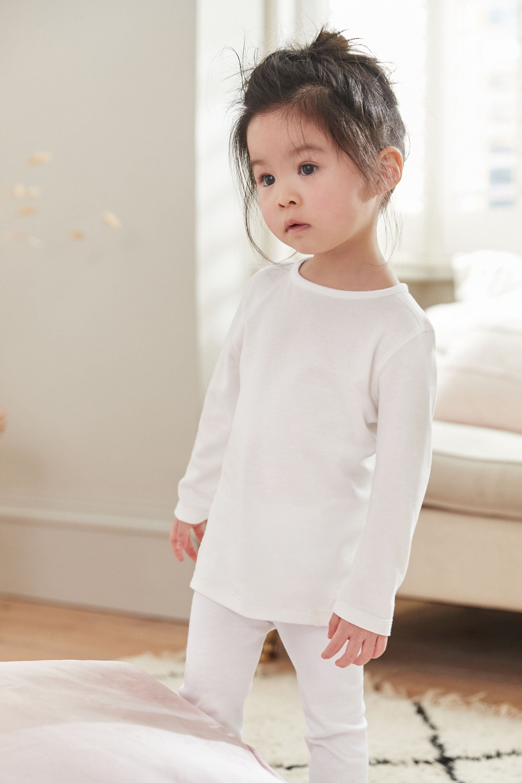 White 2 Pack Kind To Skin Leggings (9mths-12yrs)