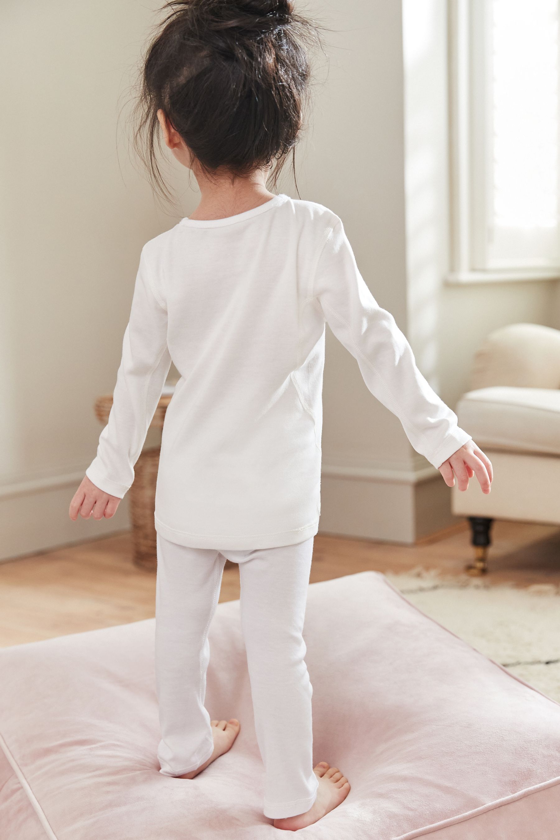 White 2 Pack Kind To Skin Leggings (9mths-12yrs)