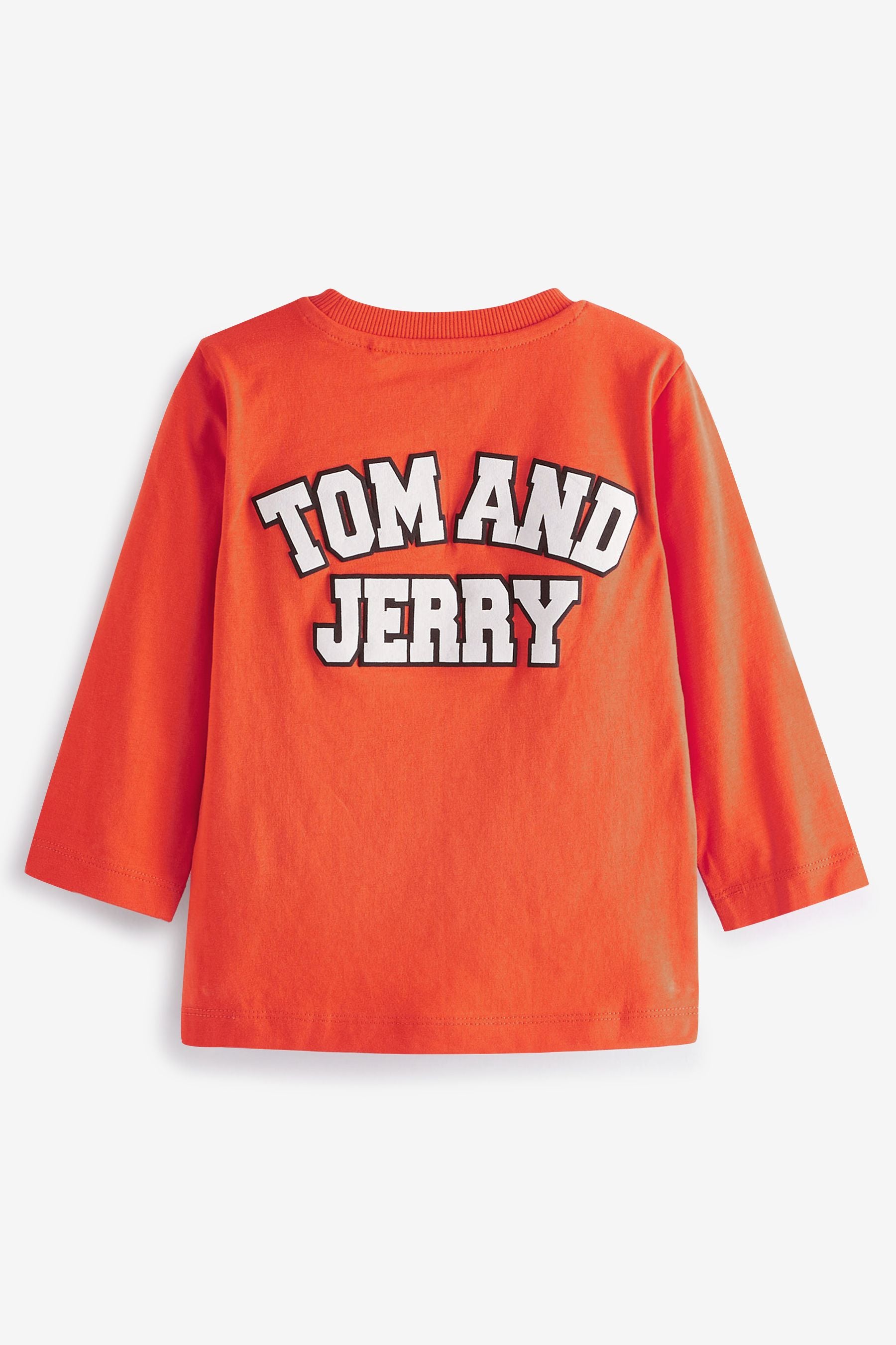 Burnt Orange Tom and Jerry Long Sleeve T-Shirt (3mths-8yrs)