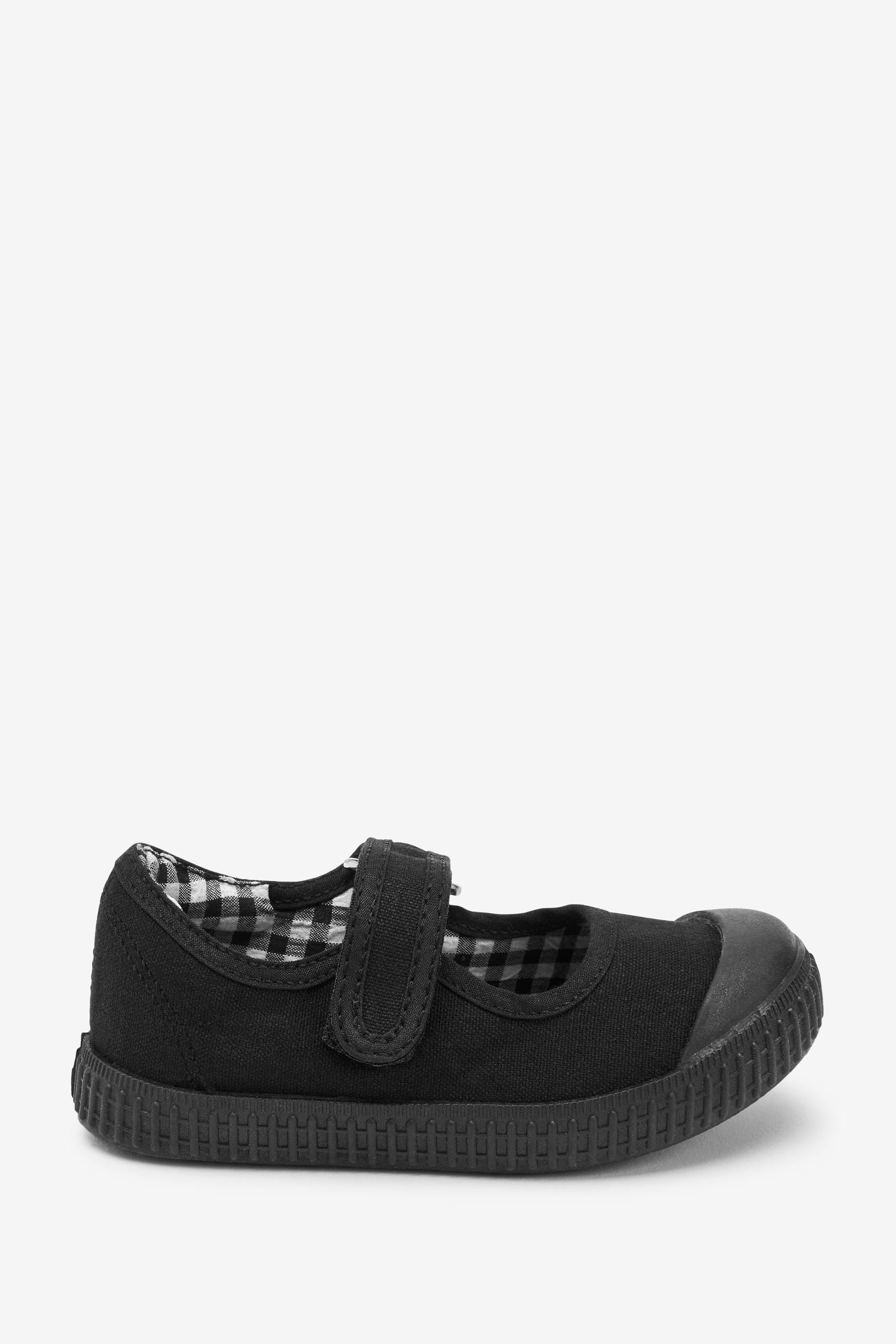 Black Mary Jane Plimsolls