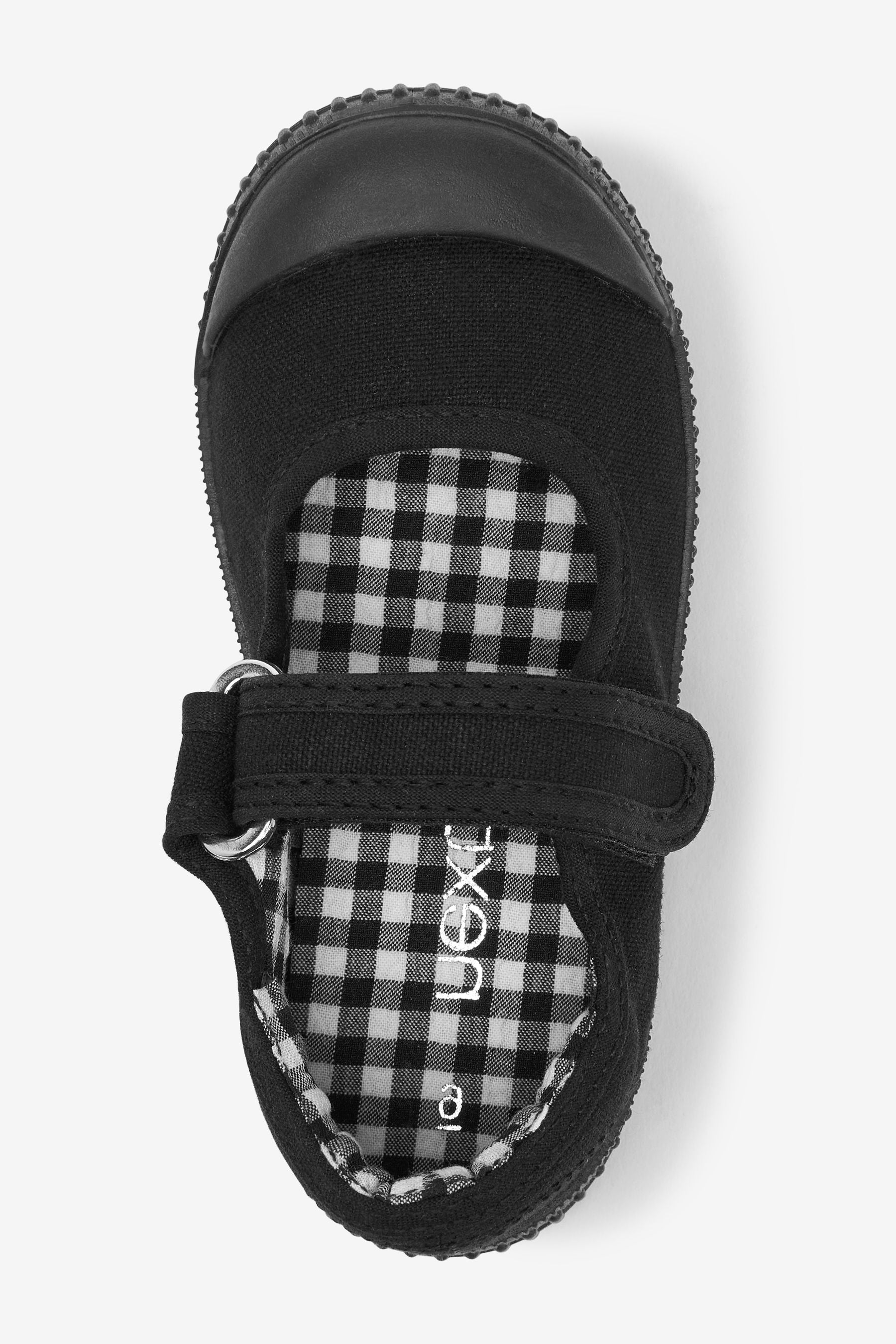 Black Mary Jane Plimsolls