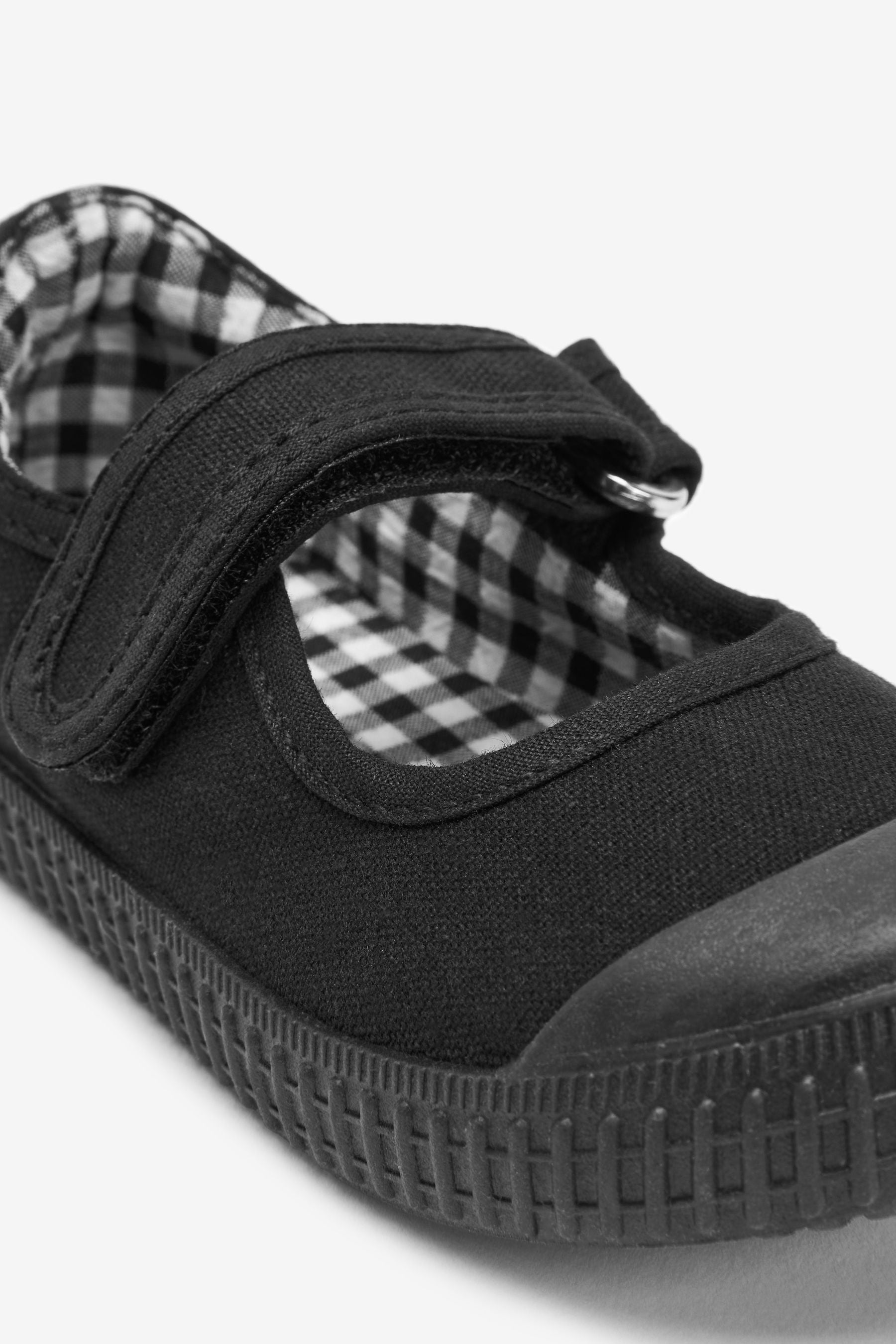 Black Mary Jane Plimsolls