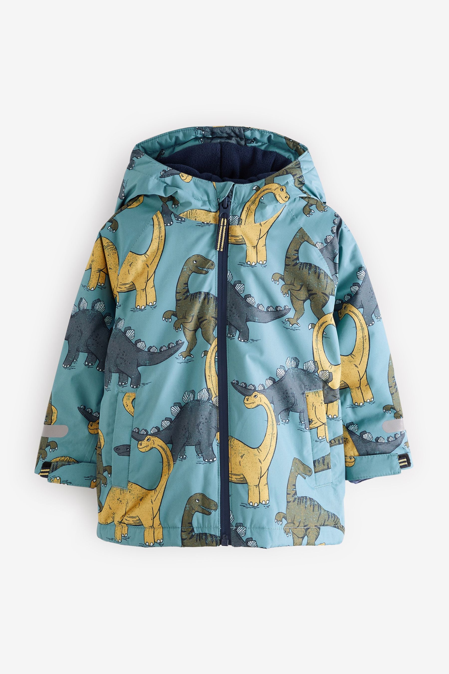 Light Blue Dinosaur Waterproof Jacket (3mths-7yrs)