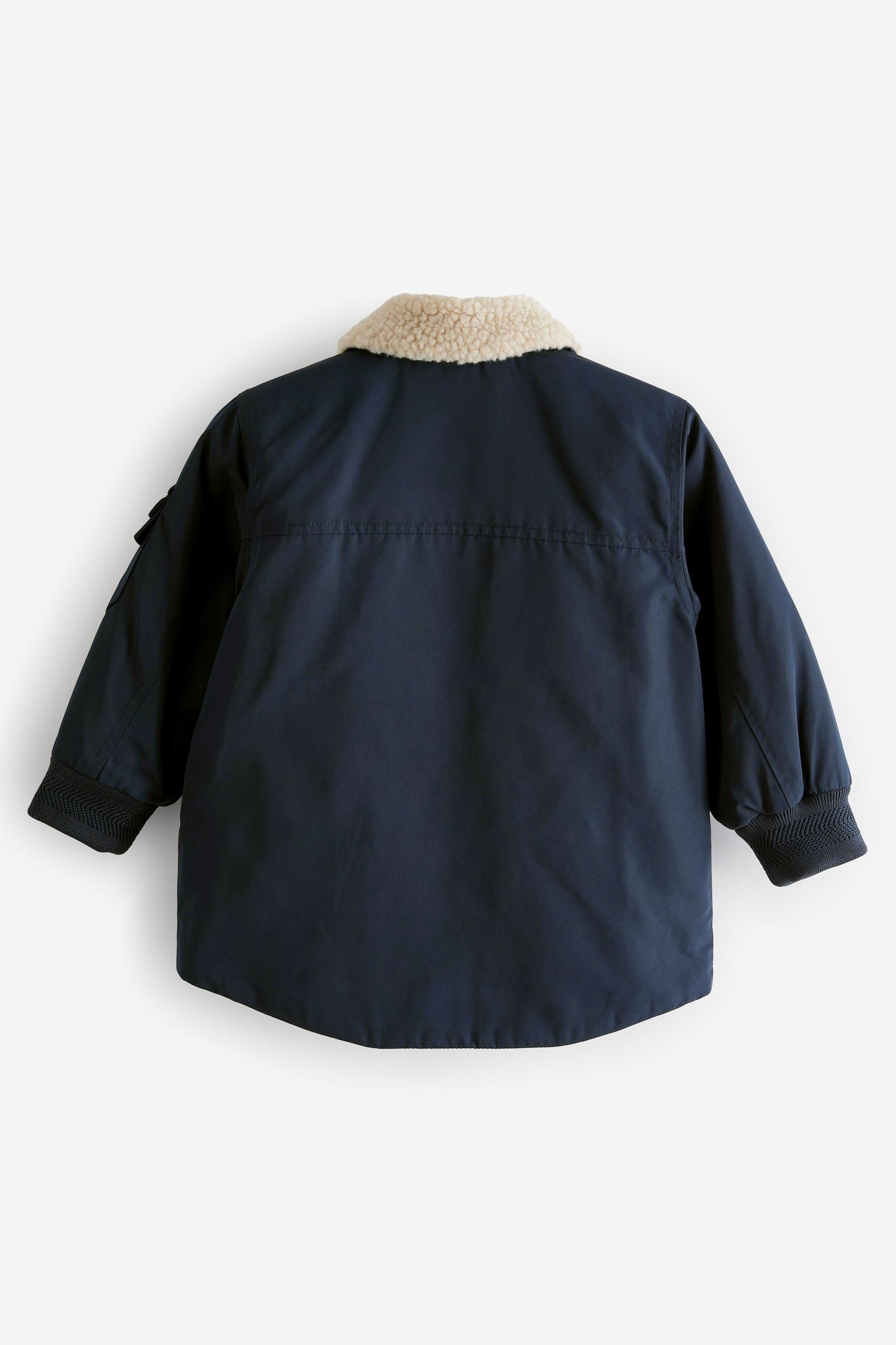 Navy Blue Smart Borg Collar Jacket (3mths-7yrs)