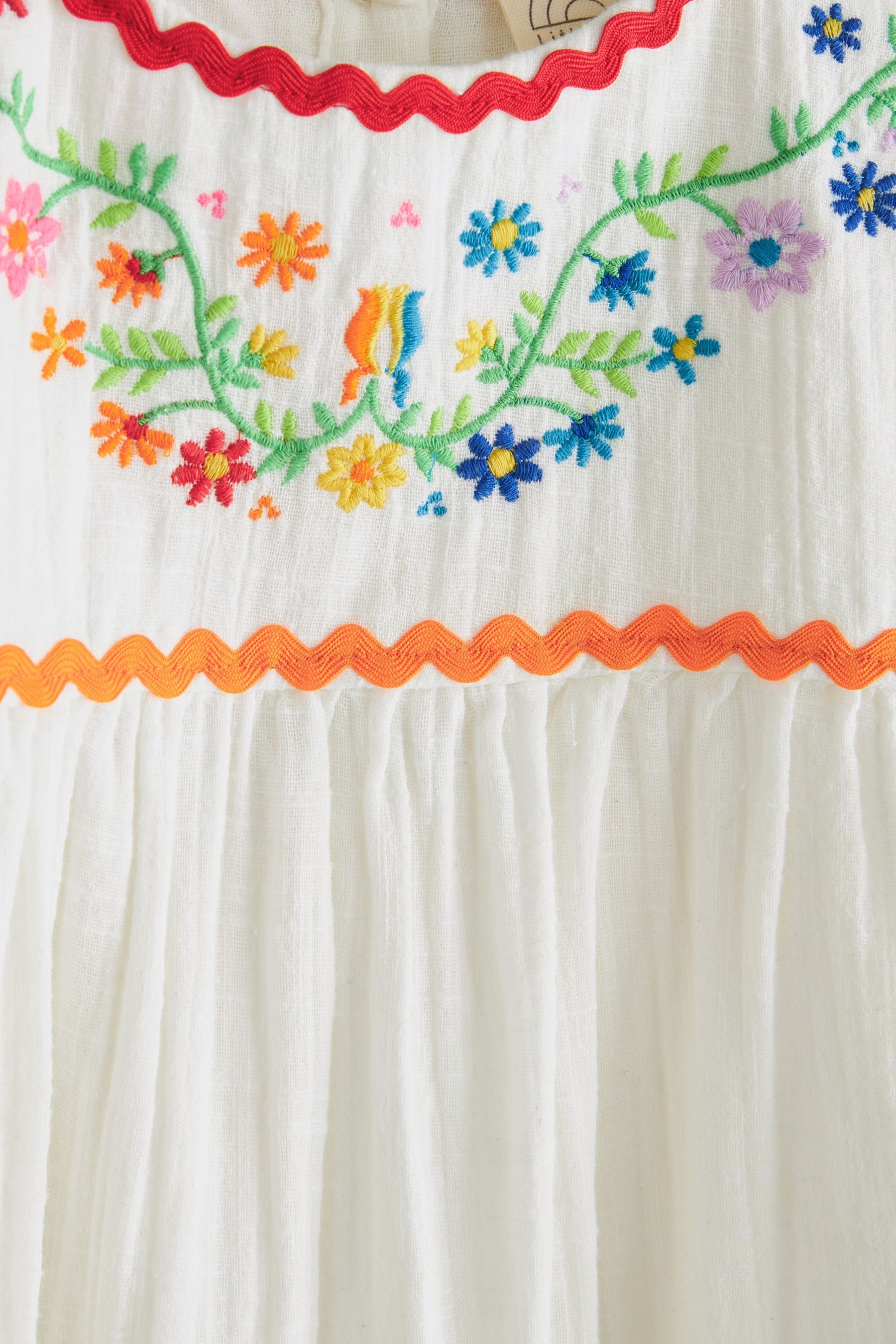 Jools Oliver Little Bird Ecru Floral Embroidered Dress