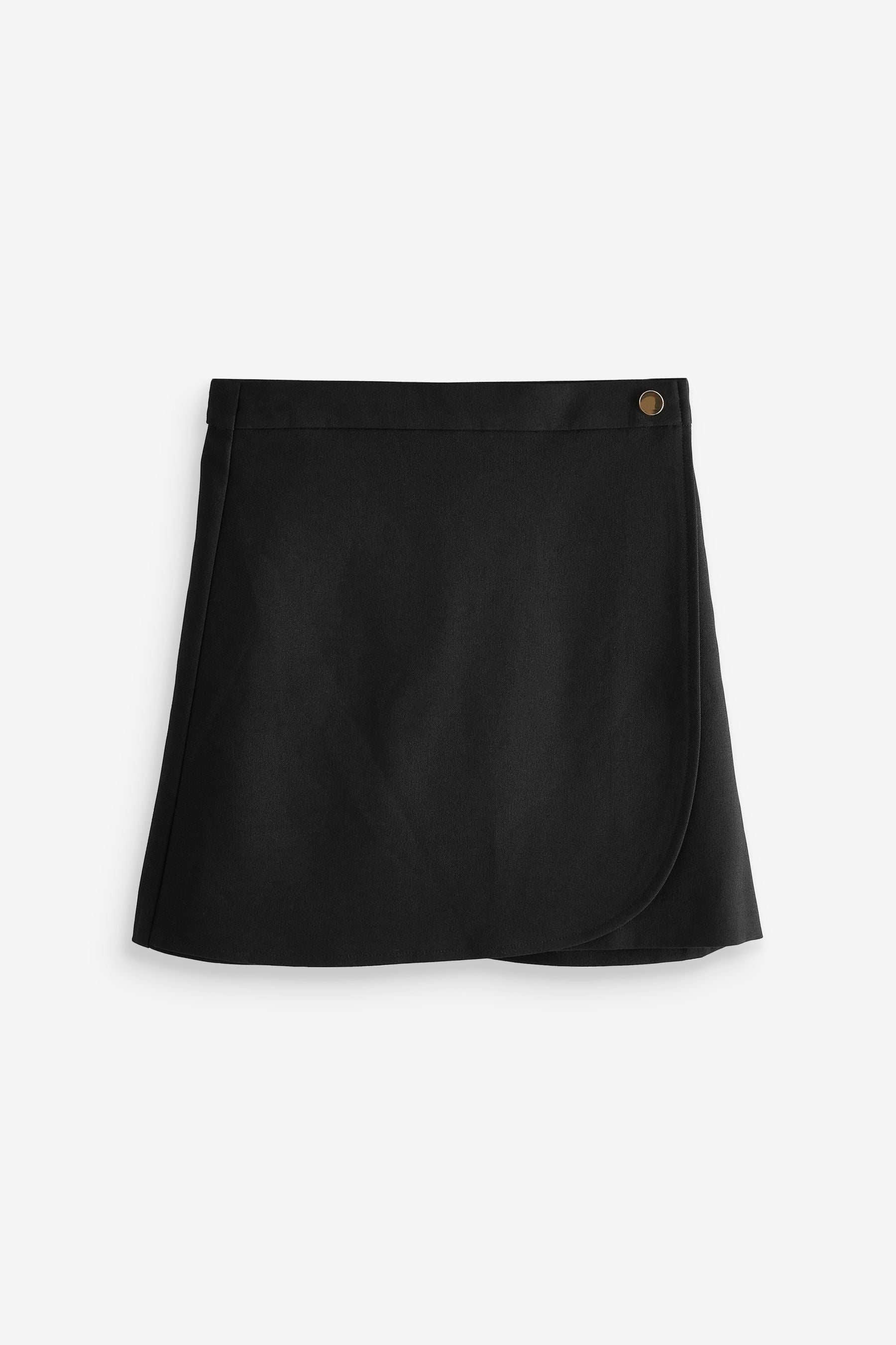 Black Petal Wrap Skirt (3-16yrs)